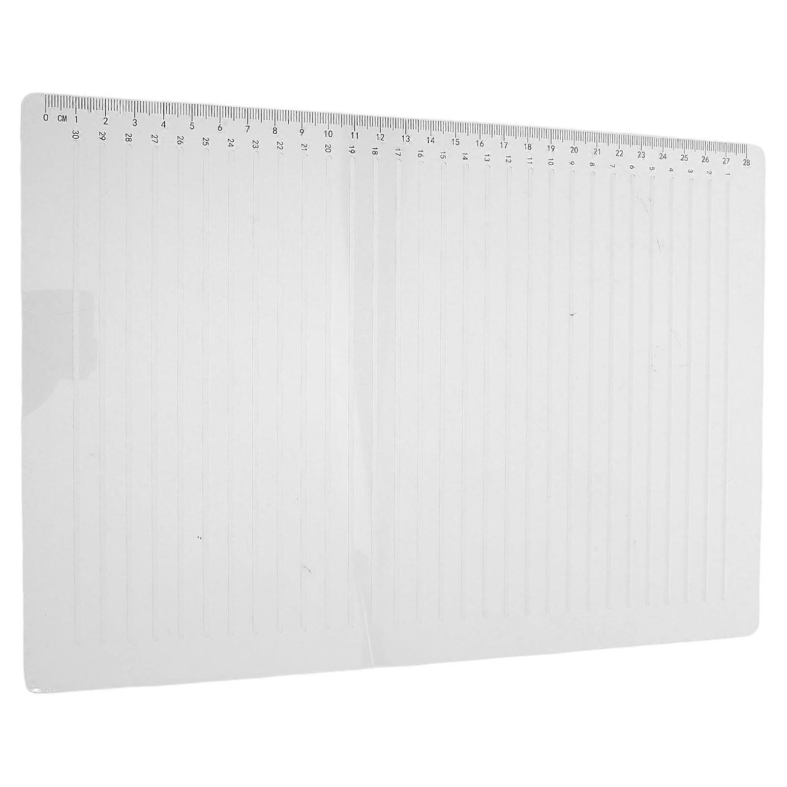 Plastic Drawing Line Ruler for Drawing 1Set Straight Stencil Guide