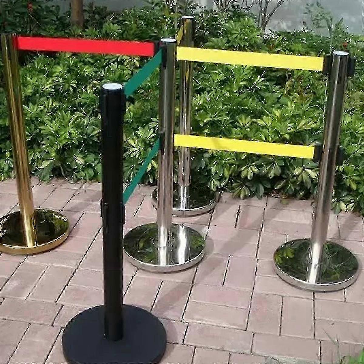 Crowd Control Retractable Ribbon With Retraction Control For Safe And Smooth Operation, Wall Mounted Retractable Belt Barrier Economical For