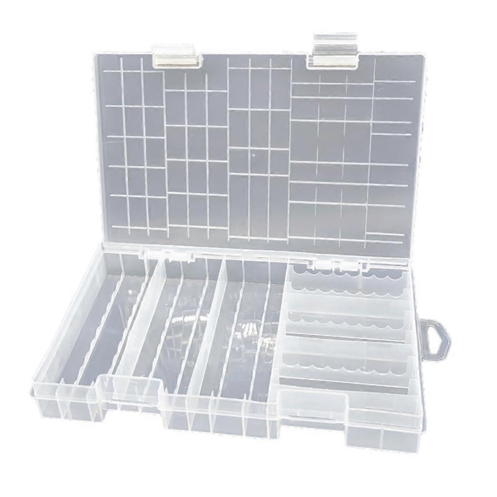Battery Box Storage Container For AA And AAA Batteries Clear Multi Battery Holder Case