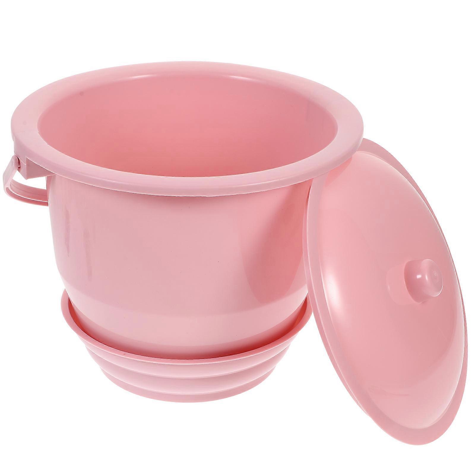 1PC Thickened Handheld Spittoon with Lid Home Urine Bucket Practical Chamber Pot