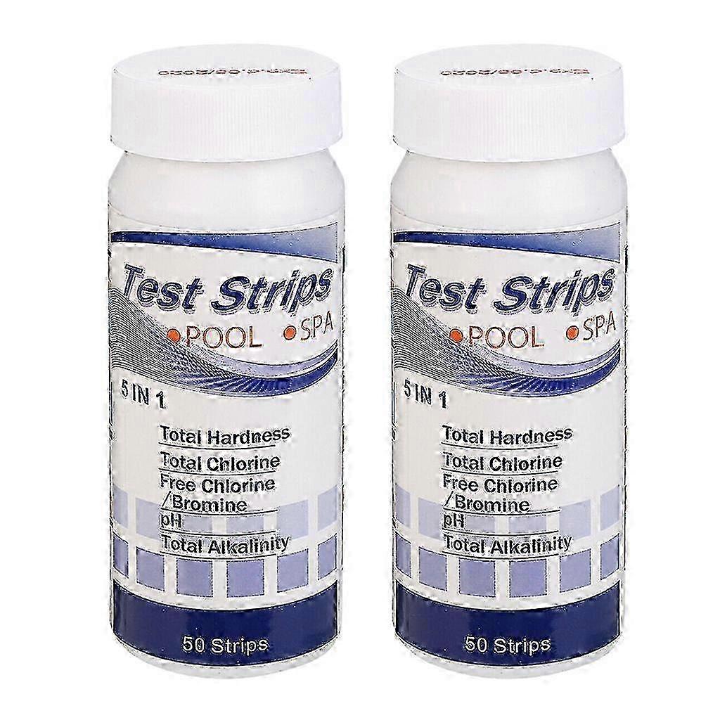 5 in1 Pool Spa Water Test Strips Bromine PH Alkalinity Hardness Kit
