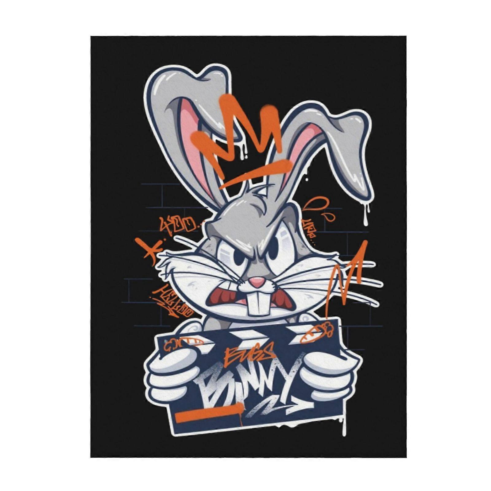 Bugs Bunny Soft And Comfortable Throw Blanket Plush Lightweight Warm Plush Flannel Blanket And Throws For Couch Sofa Bed 50"X40"