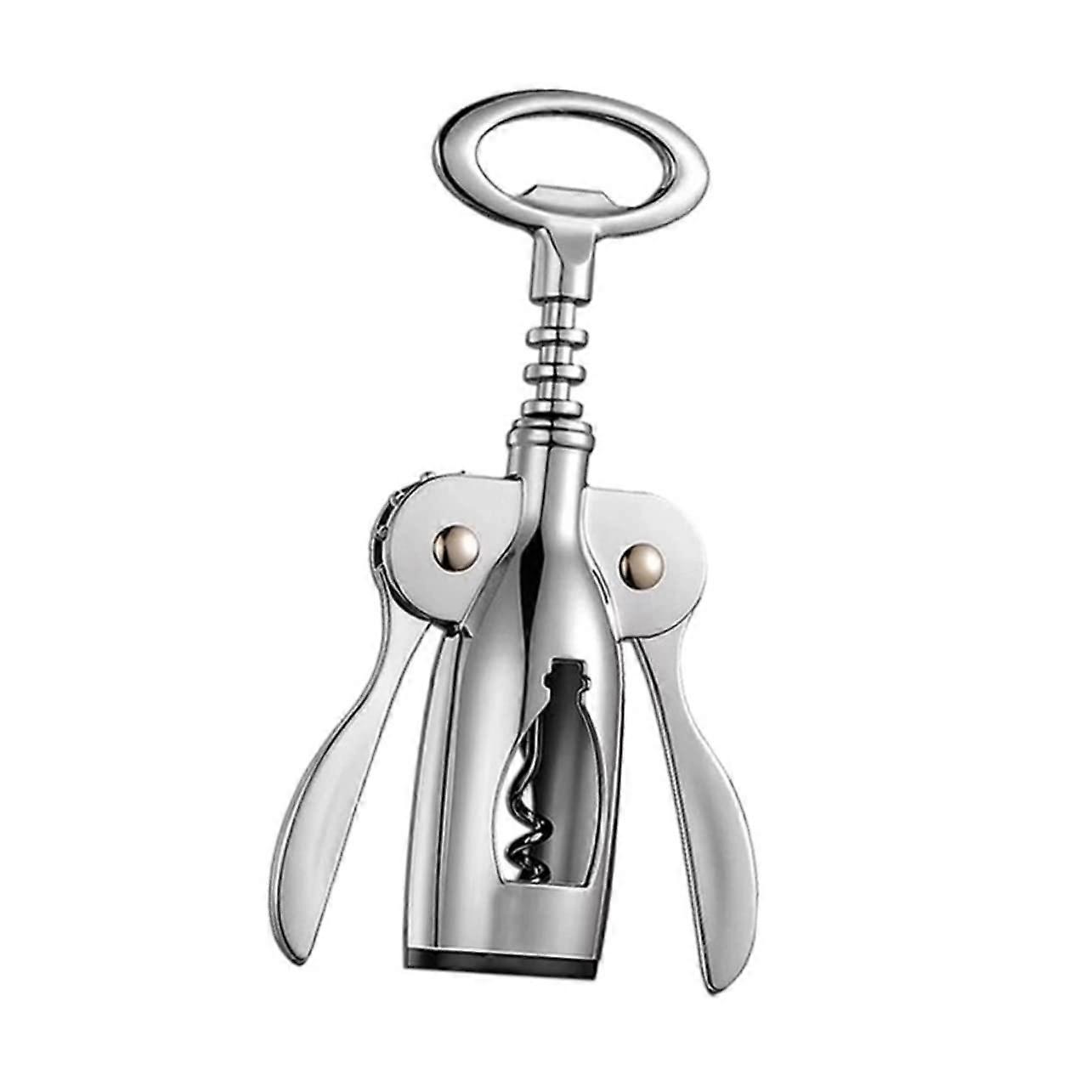 Wine Opener Corkscrew with Foil Cutter for Wine Bottles and Beer Caps, Ideal for Home, Bar and Outdoor Use