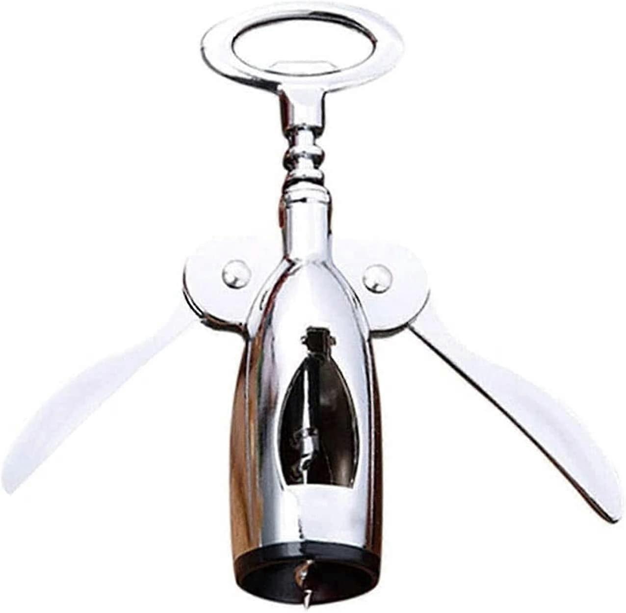 Wine Bottle Opener with Wing Corkscrew and Stopper Set for Wine and Beer, Ideal for Waiters