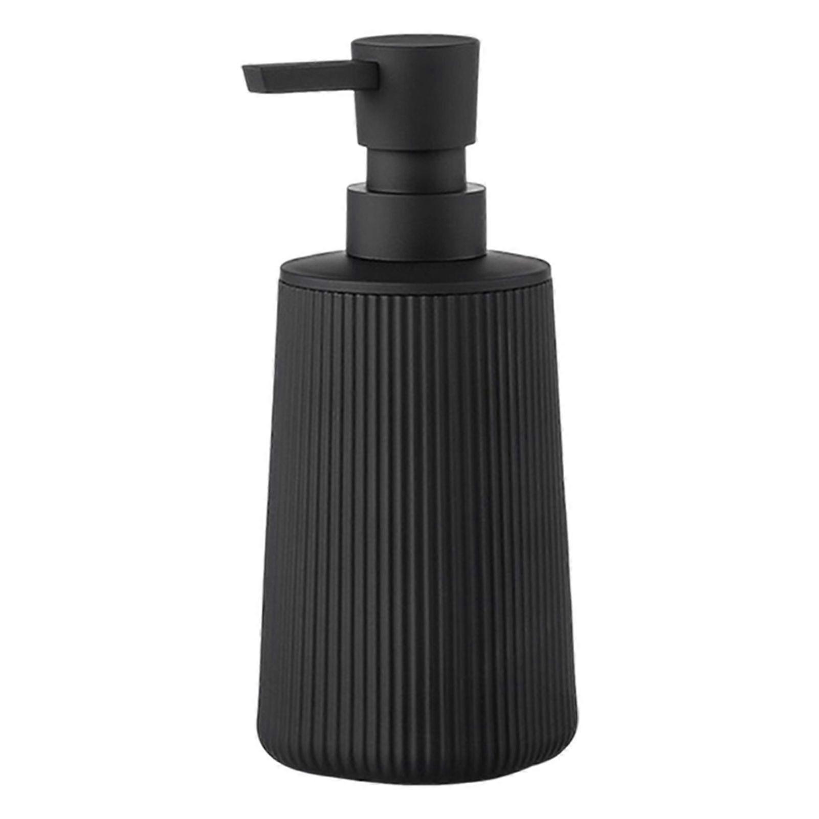 Jikaix Foam Hand Sanitizer Soap Dispenser Large Diameter Bottle Mouth Modern Ribbed Design Versatile Liquid Pump Bottle