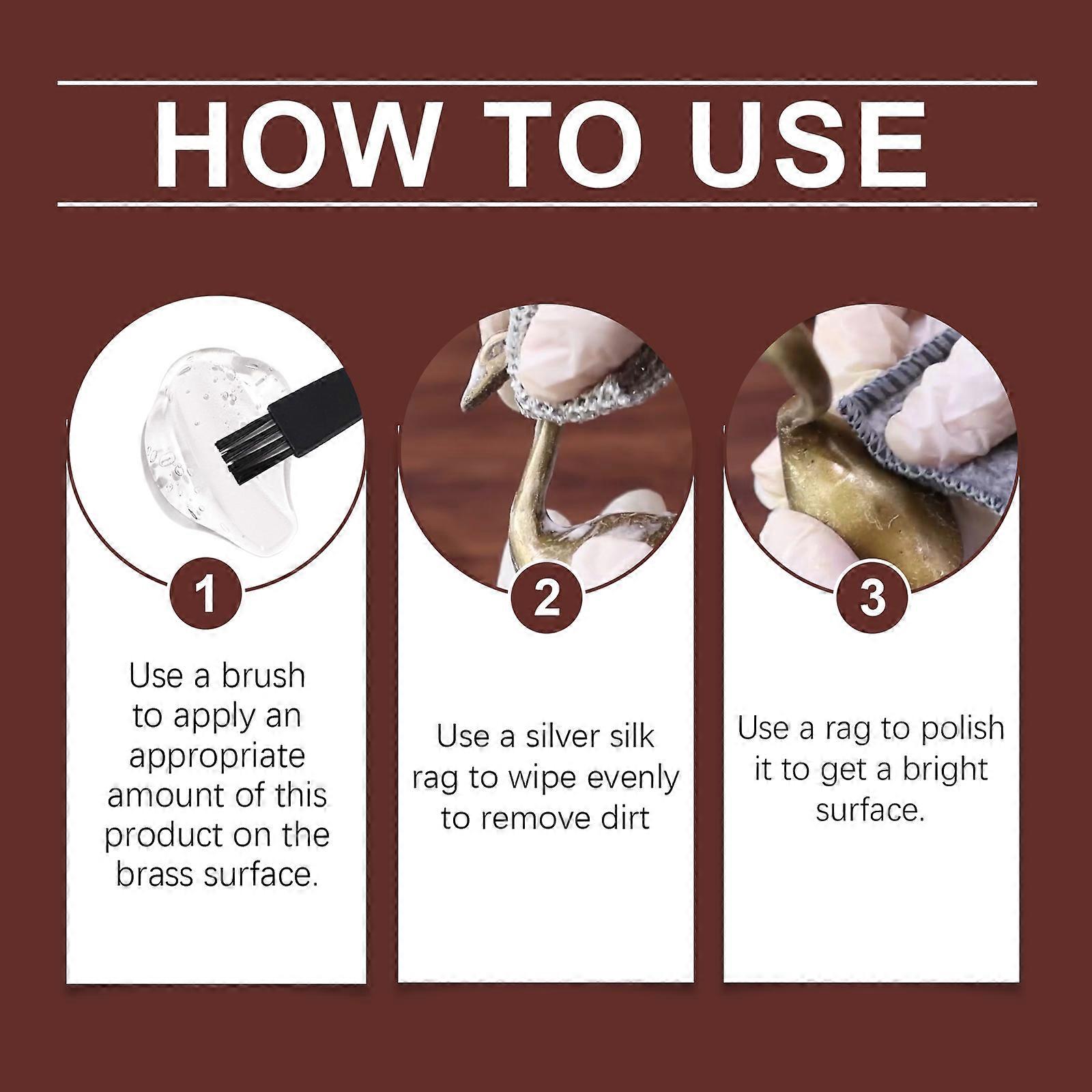 Jaysuing Brass Polish, Clean Rust Care Brass Luster Does Not Damage The Surface Polishing Maintenance Agent