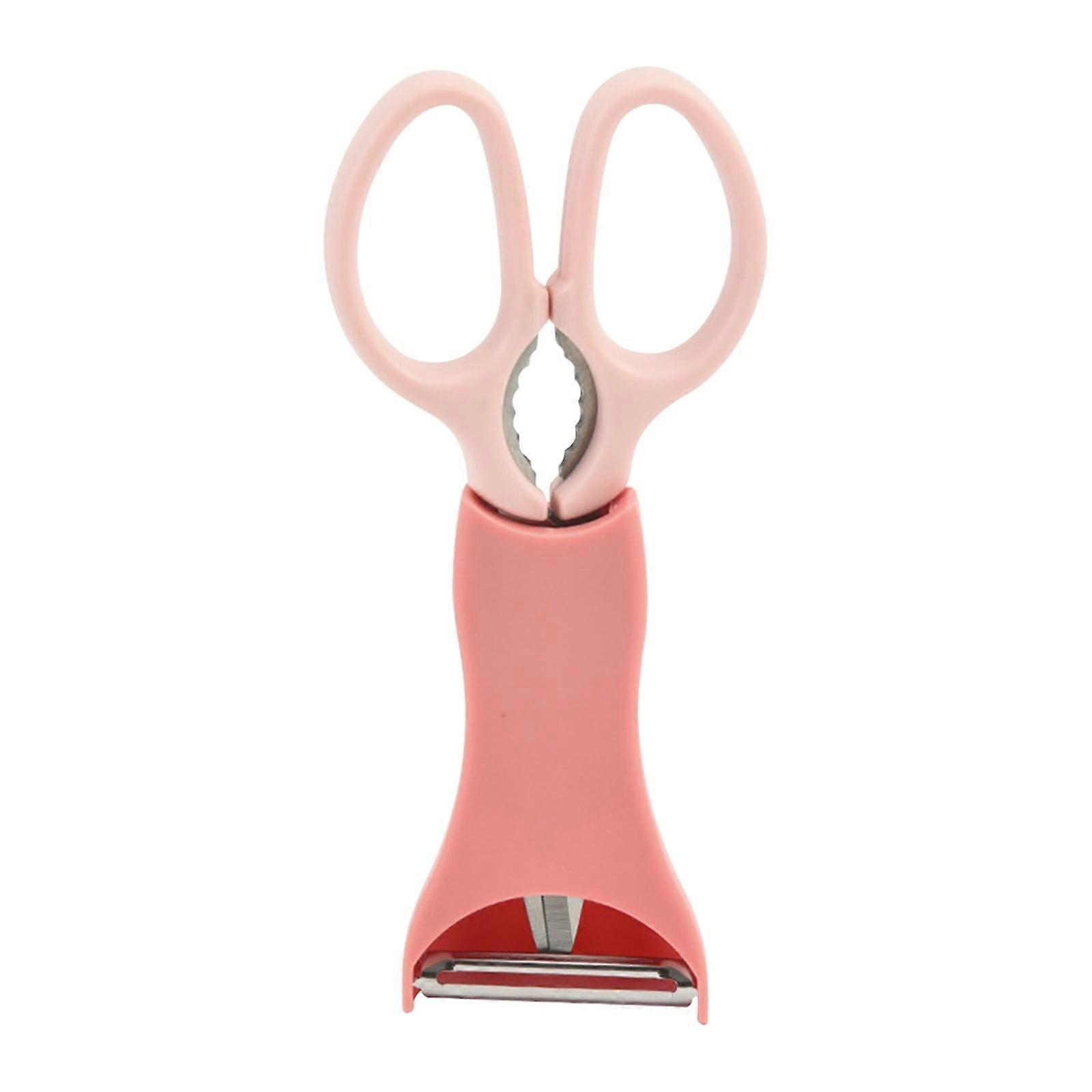 ZKCCNUK Kitchen Scissors - Stainless Steel Multifunctional Food Scissors, Melon Planer & 2-in-1 Household Scissors