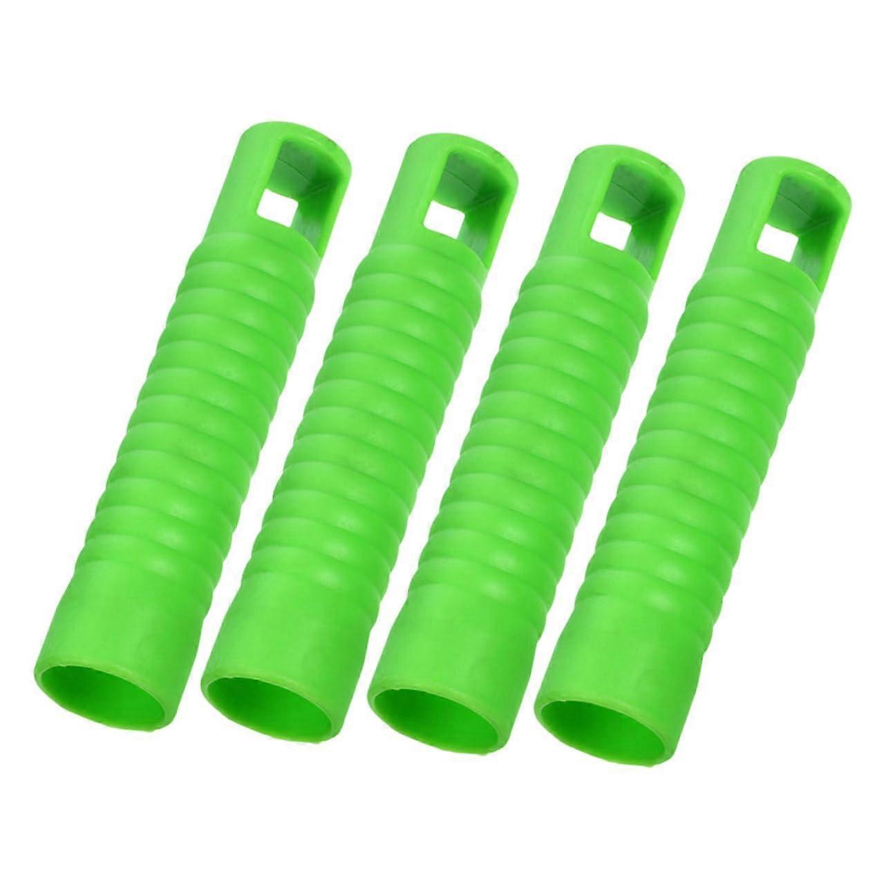 Mop Handle End Caps Set of 4 Durable Replacement Grips for Broom and Mop Rods Green