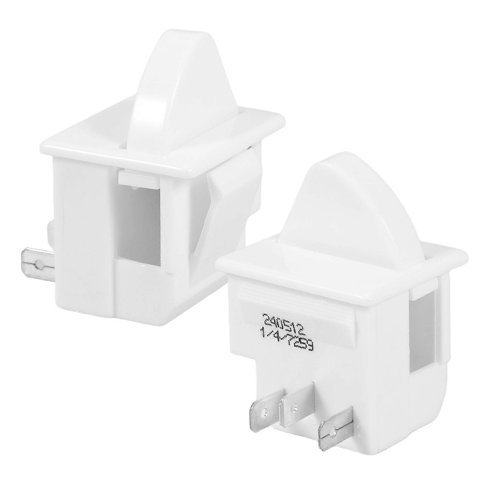 2Pcs Refrigerator Door Light Switch Replacement for Fridge Lighting