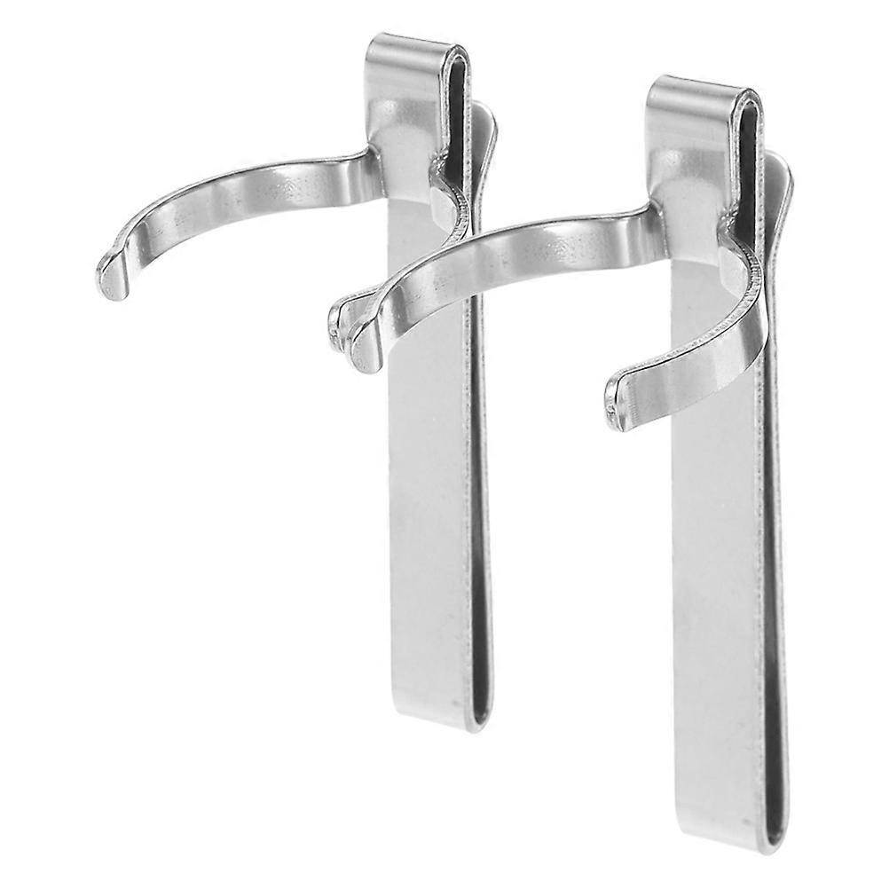 Flashlight Storage Bracket Silver 5.50X3.00X2.50CM Practical Design General Users 2Pcs