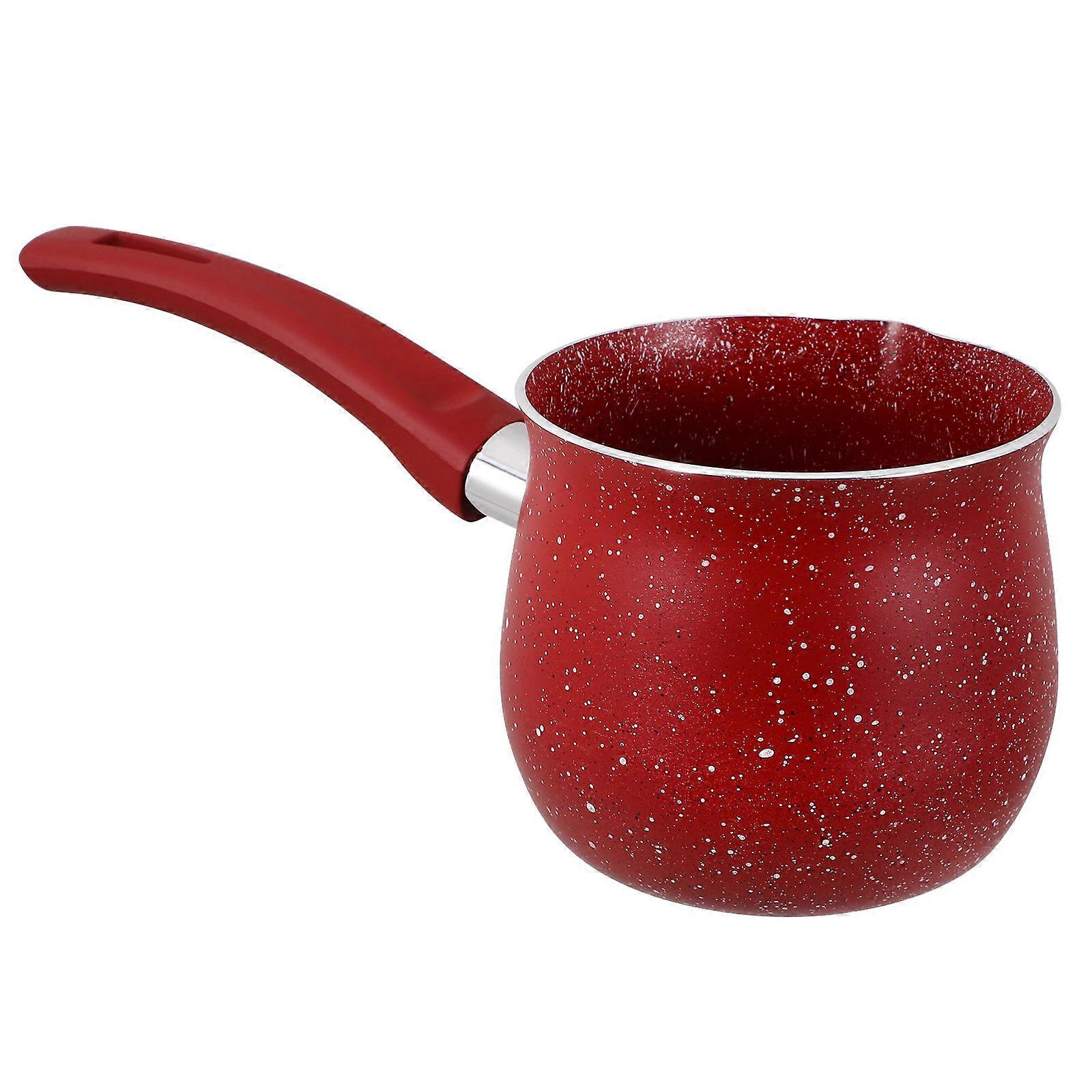 Petite casserole multifonctionnelle pour plaque de cuisson 10 x 10 x 9 cm en acier inoxydable, idéale pour chauffer le lait (1 pièce)