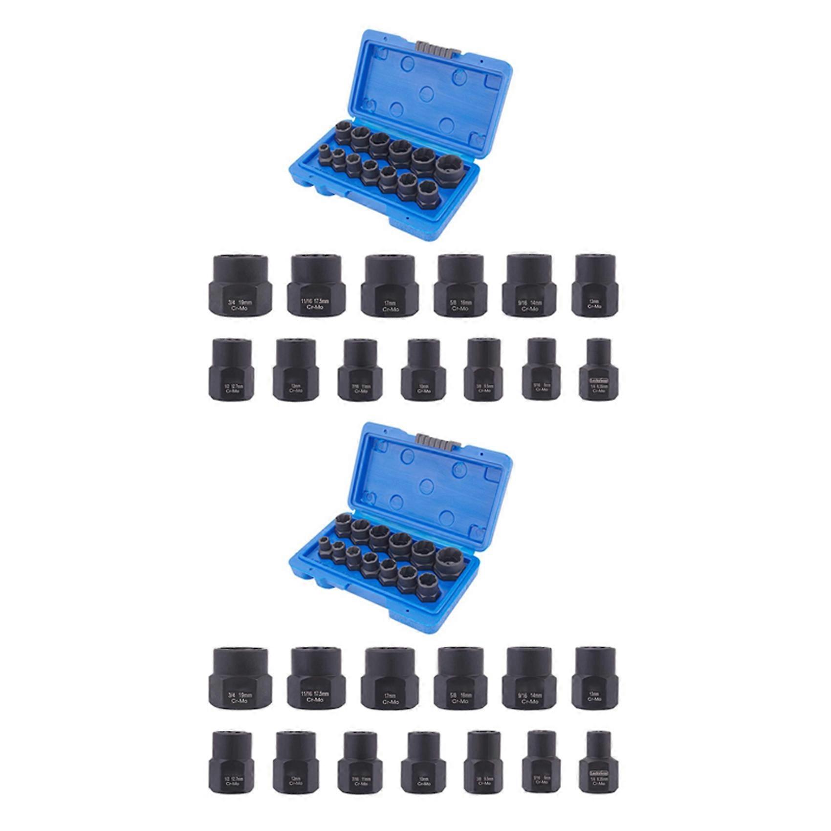 26-Piece Impact Bolt Nut Remover Set, Nut Extractor Socket, Bolt Remover Tool Set