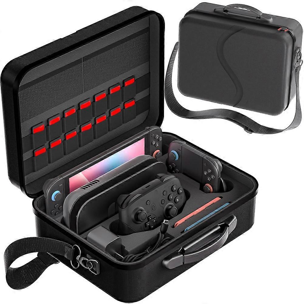 Bag for Nintendo Switch 2 Game Console Gamepad Controller Accessories Hard Case Storage Travel Suitcase Carrying Case,B