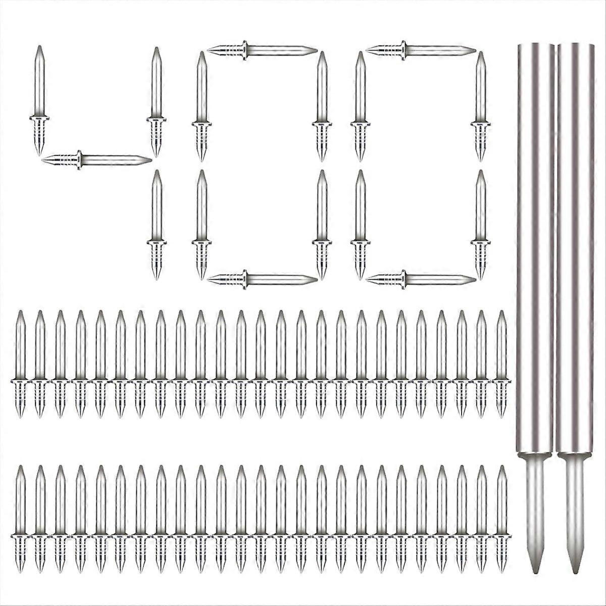 400Pcs Seamless Nails Double-Headed Screw, with Sleeve Tool