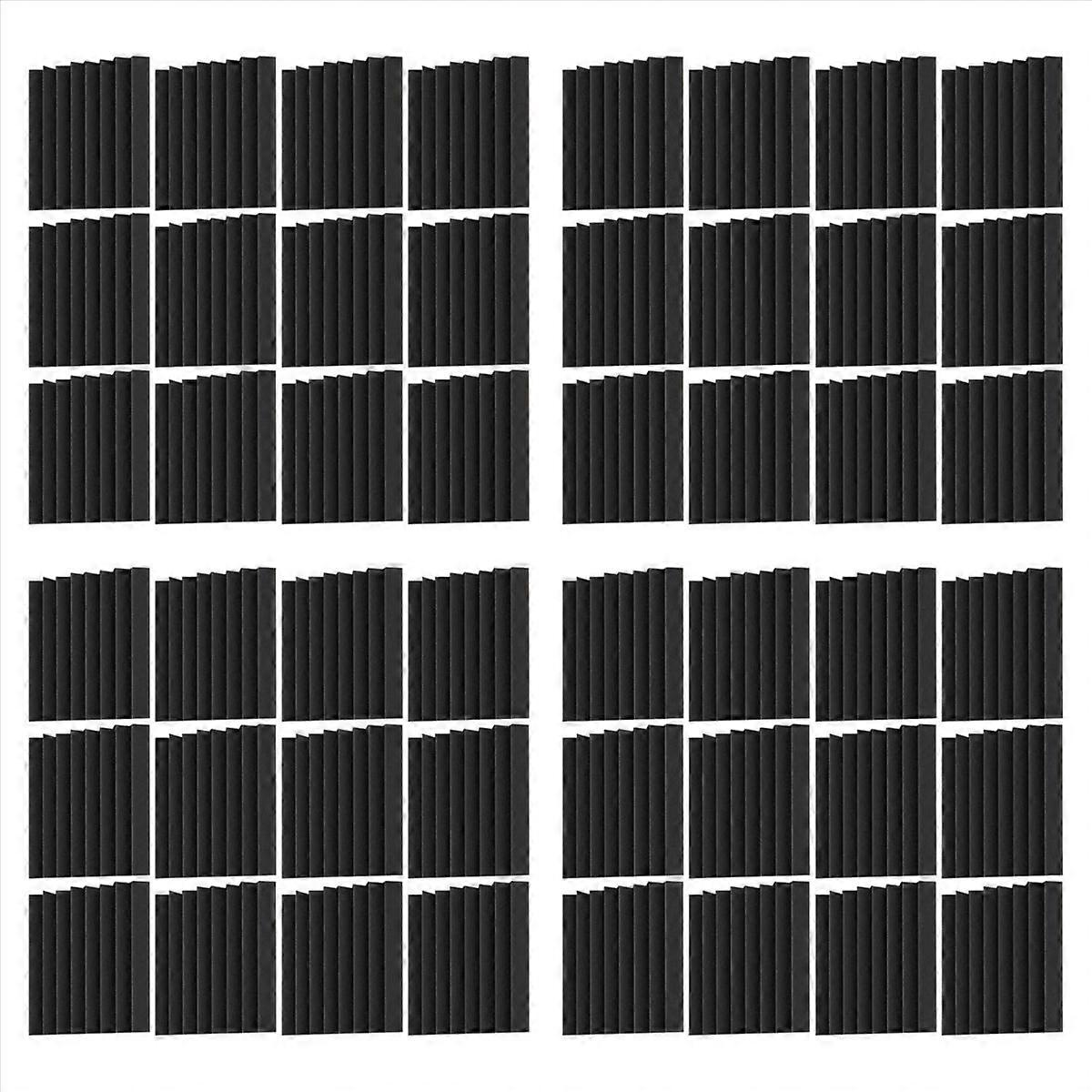 12PCS Self-Adhesive Acoustic Panels, Foam Panels(Black)