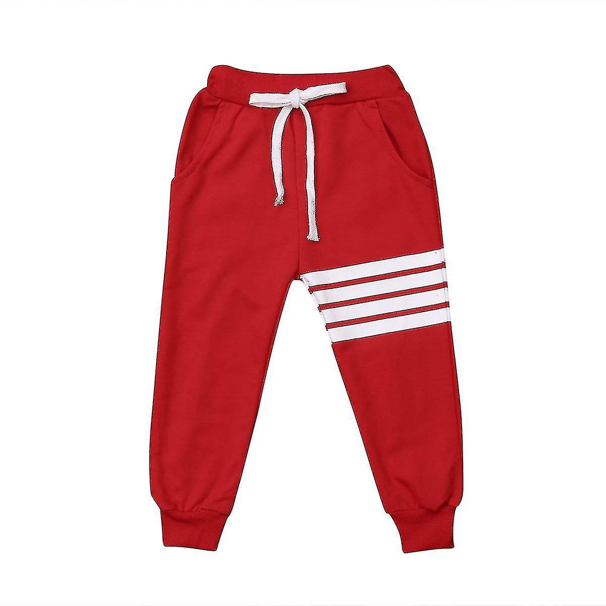 Gestreifte Baumwolljogger Casual Jogginghose Hose