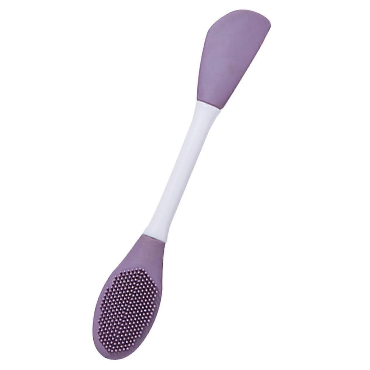 Silicone Face Mask Brush Dual End Applicator and Facial Cleansing Brush for All Skin Types