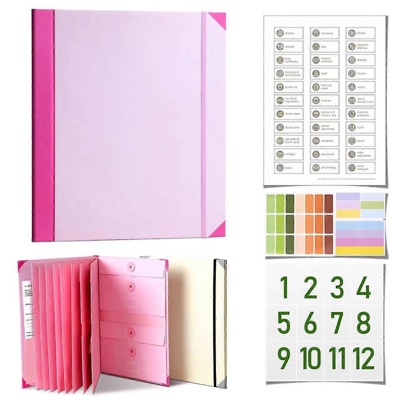 1pcs In Case I Go Missing Binder Manila Pocket Folder Organ Folder