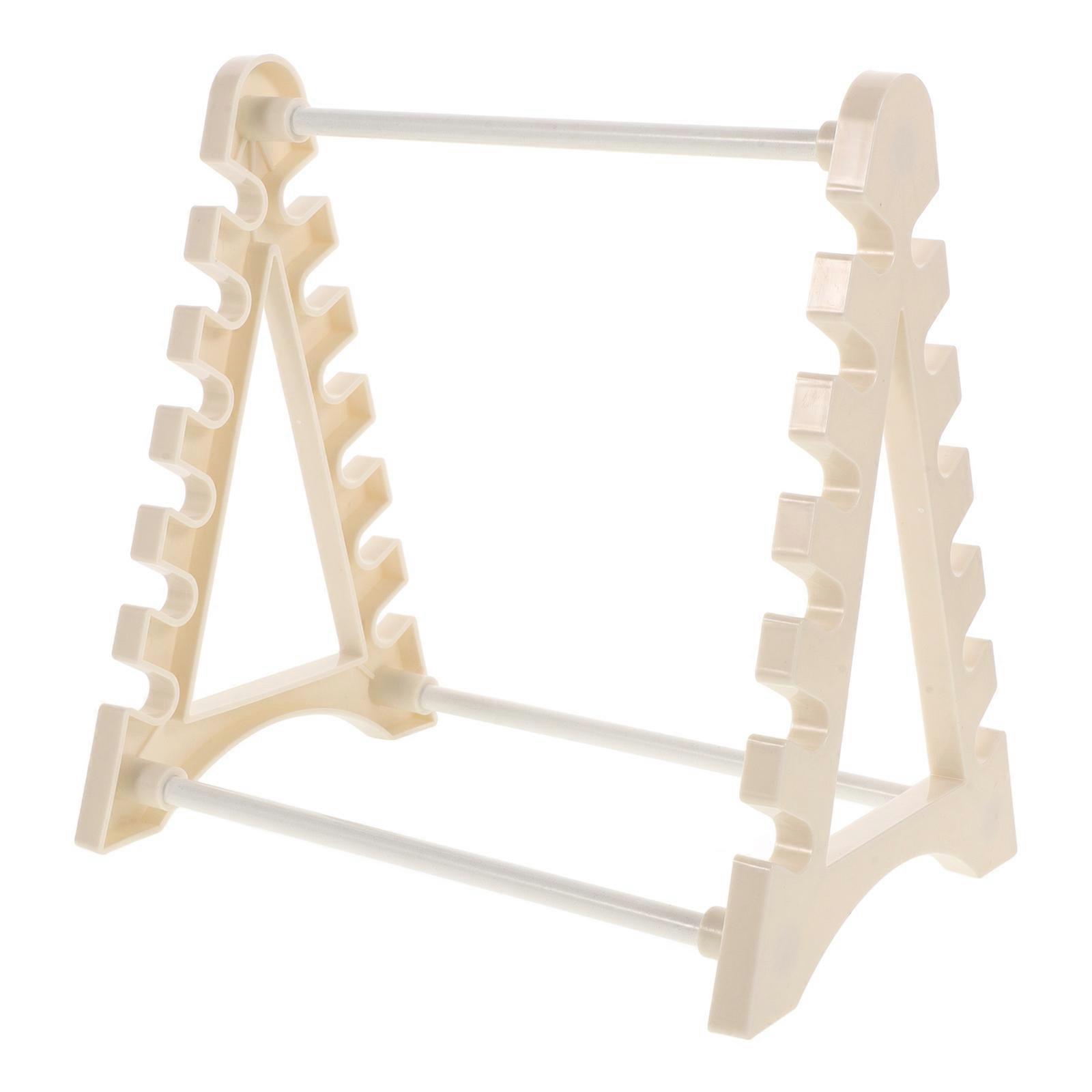 White Pipette Stand Laboratory Storage Rack for 12 Portable Pipettes