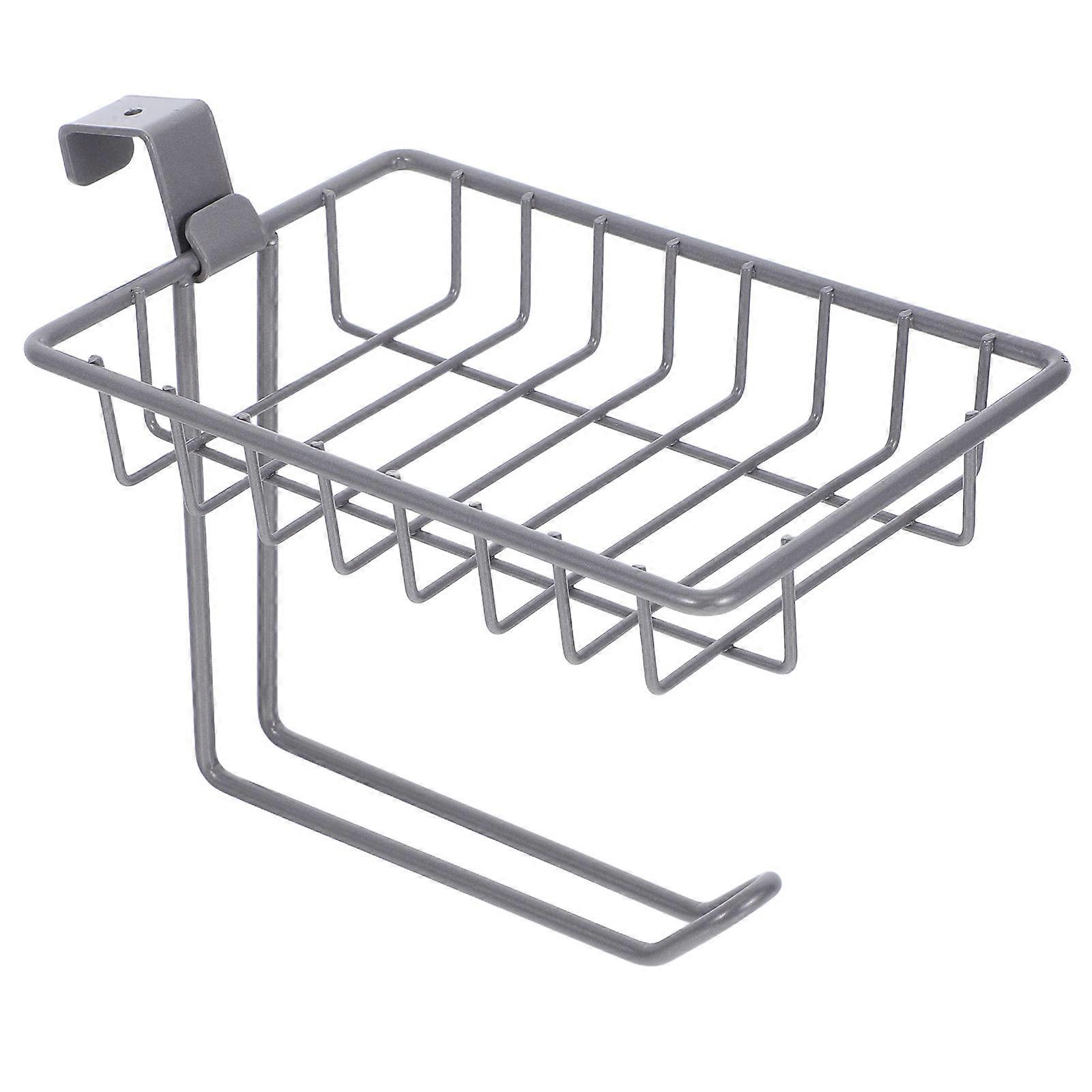 Wall Mounted Tissue Holder with Soap Dish Iron 3Pcs for Kitchen Organization