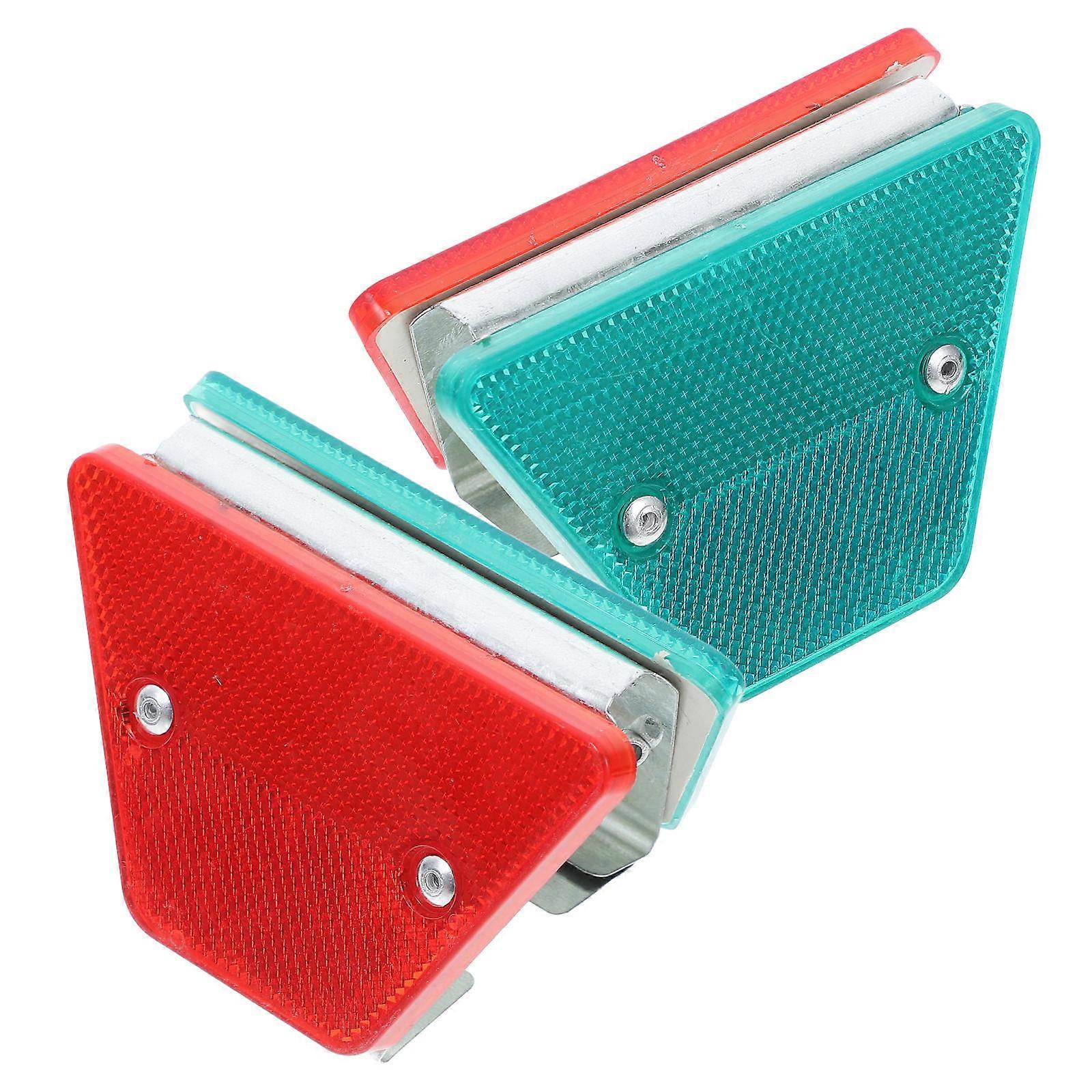 Roadside Reflectors Trapezoid Reflective Markers for Pavement 2Pcs