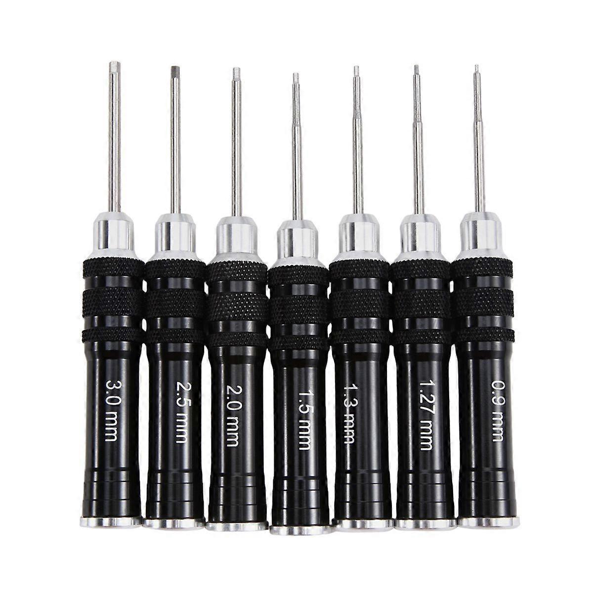 Black Handle Hex Screwdriver Tool Set for RC Helicopter Model Airplane Computer Clock, Remote Contr