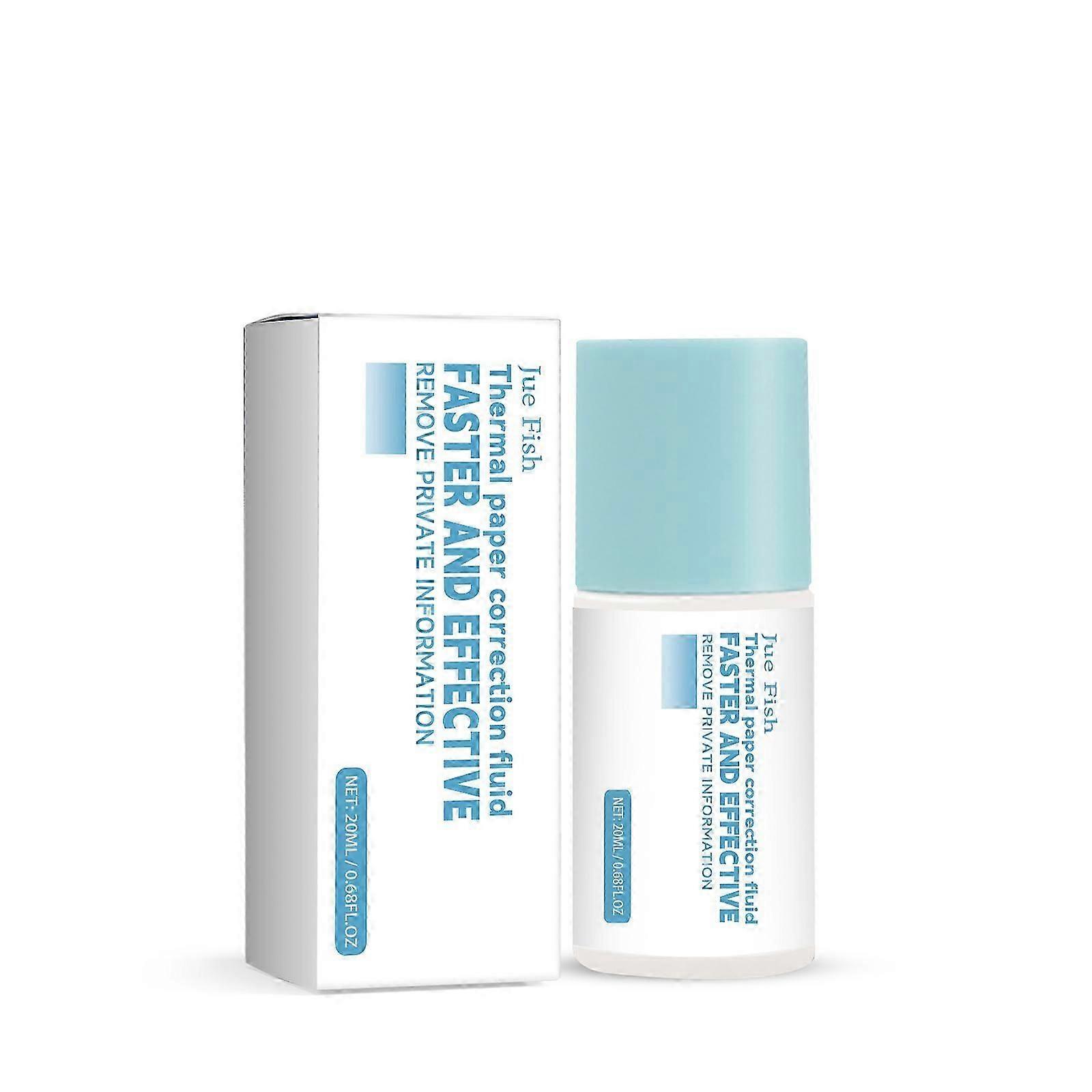 Thermal Paper Corrector - Privacy Protection & Identity Theft Prevention Fluid, 20ml | Quick-Dry, Portable, Safe Formula for Erasing Sensitive Informa