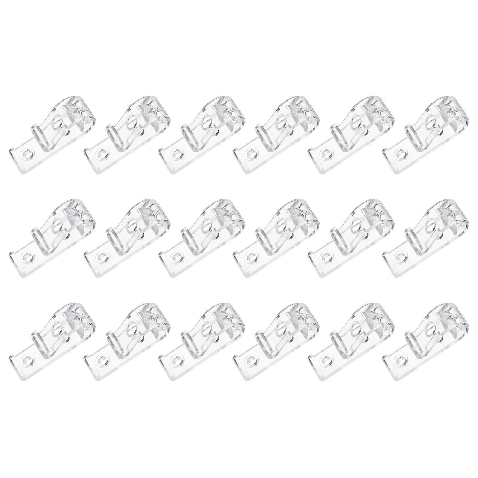 24Pcs Clear Roller Shade Chain Tension Device Curtain Cord Hold Down Clips for Child Safety