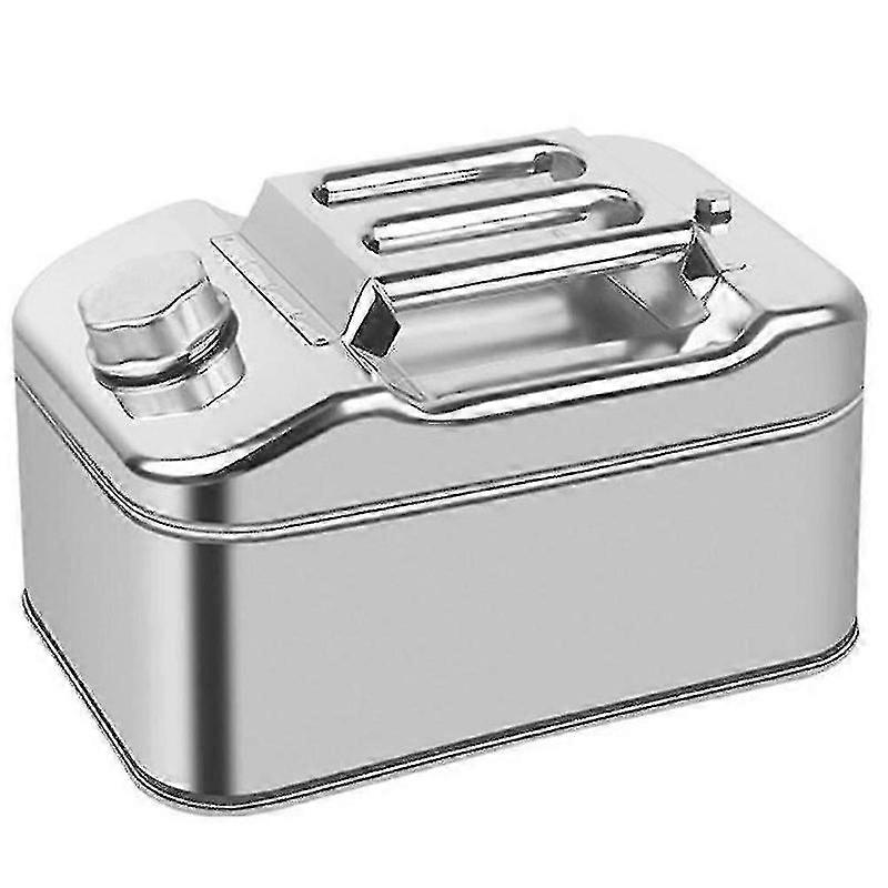 Square metal fuels bucket for vehicles