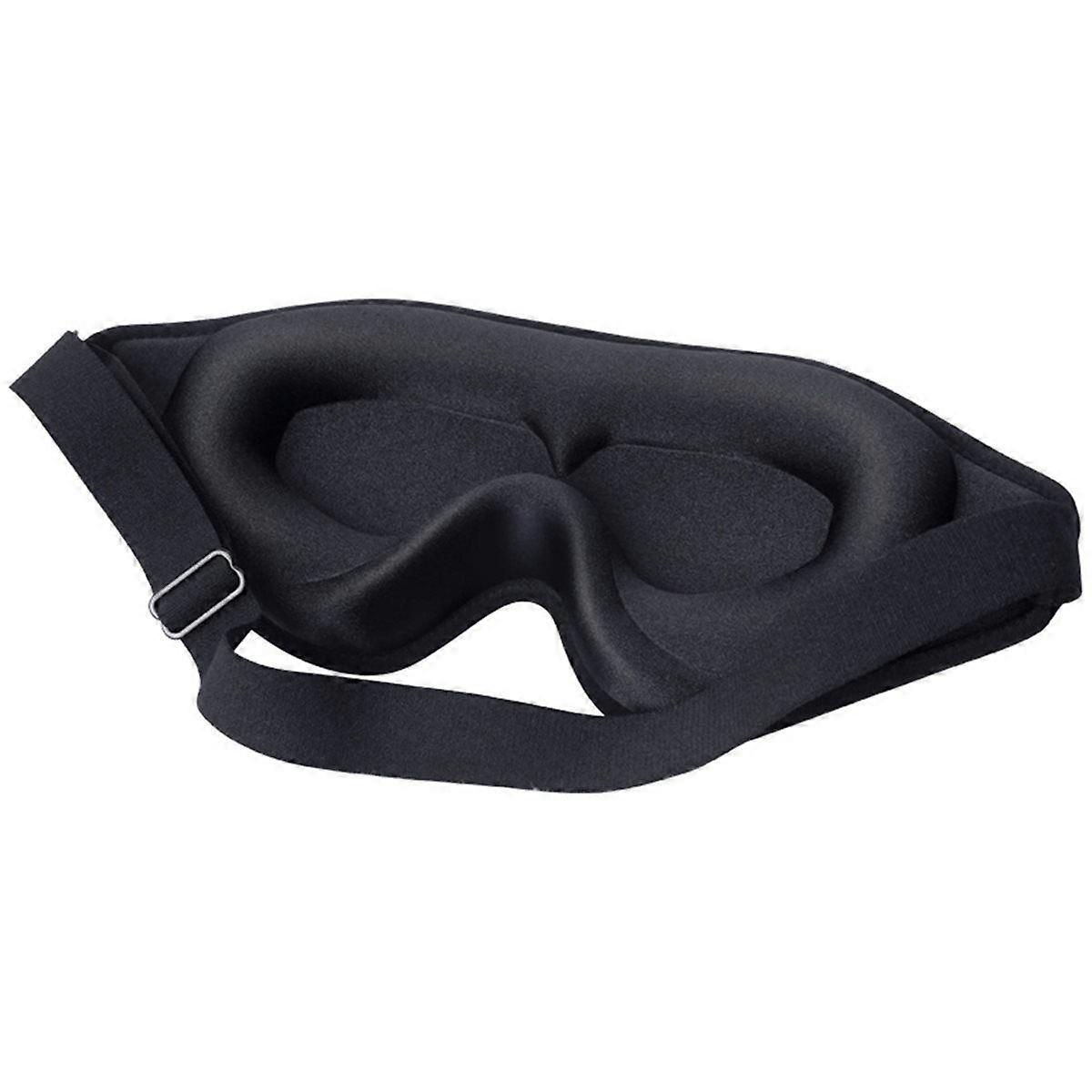 3D Memory Foam Sleeping Mask - Light Blocking Sleep Aid, Comfortable & Adjustable Eye Shade Blindfo