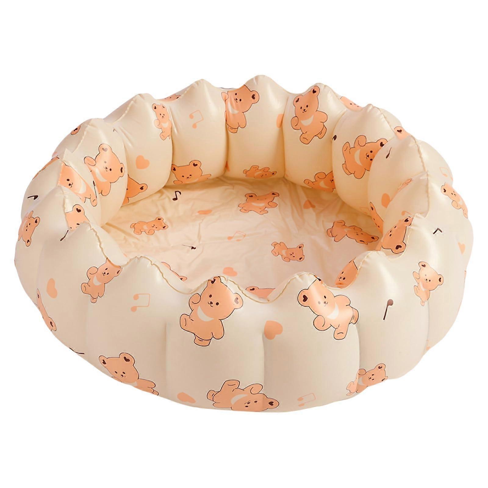 Inflatable Swimming Pool for Kids Quick Setup PVC Backyard Round with Safe NonSlip Bottom