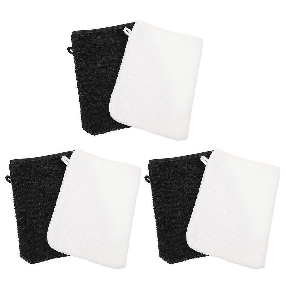 Face Cleaning Tool Microfiber Gloves for Gentle Exfoliating 6Pcs