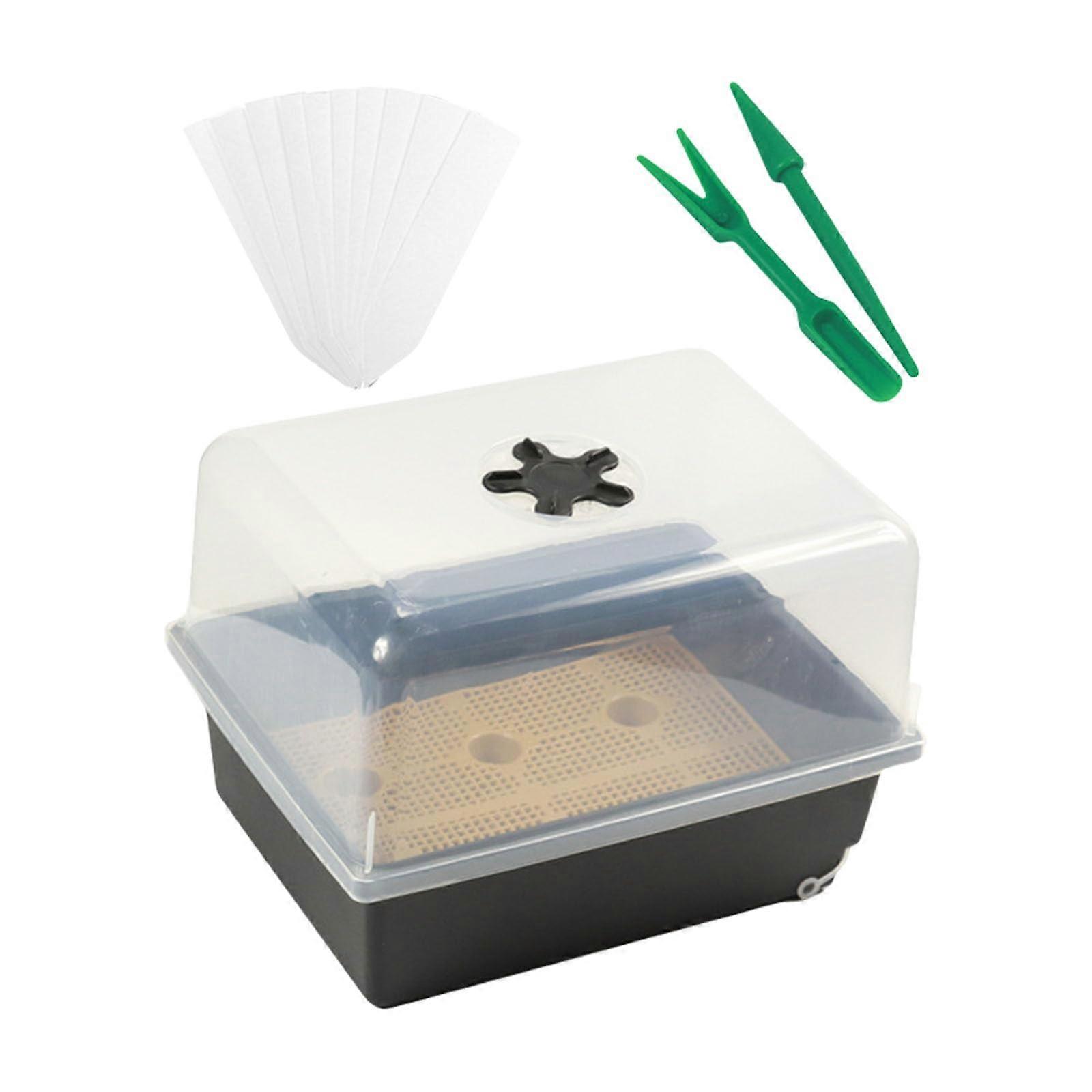 Seedling Starter Tray with Adjustable Humidity Control for Tomato Pepper Eggplant Wheatgrass