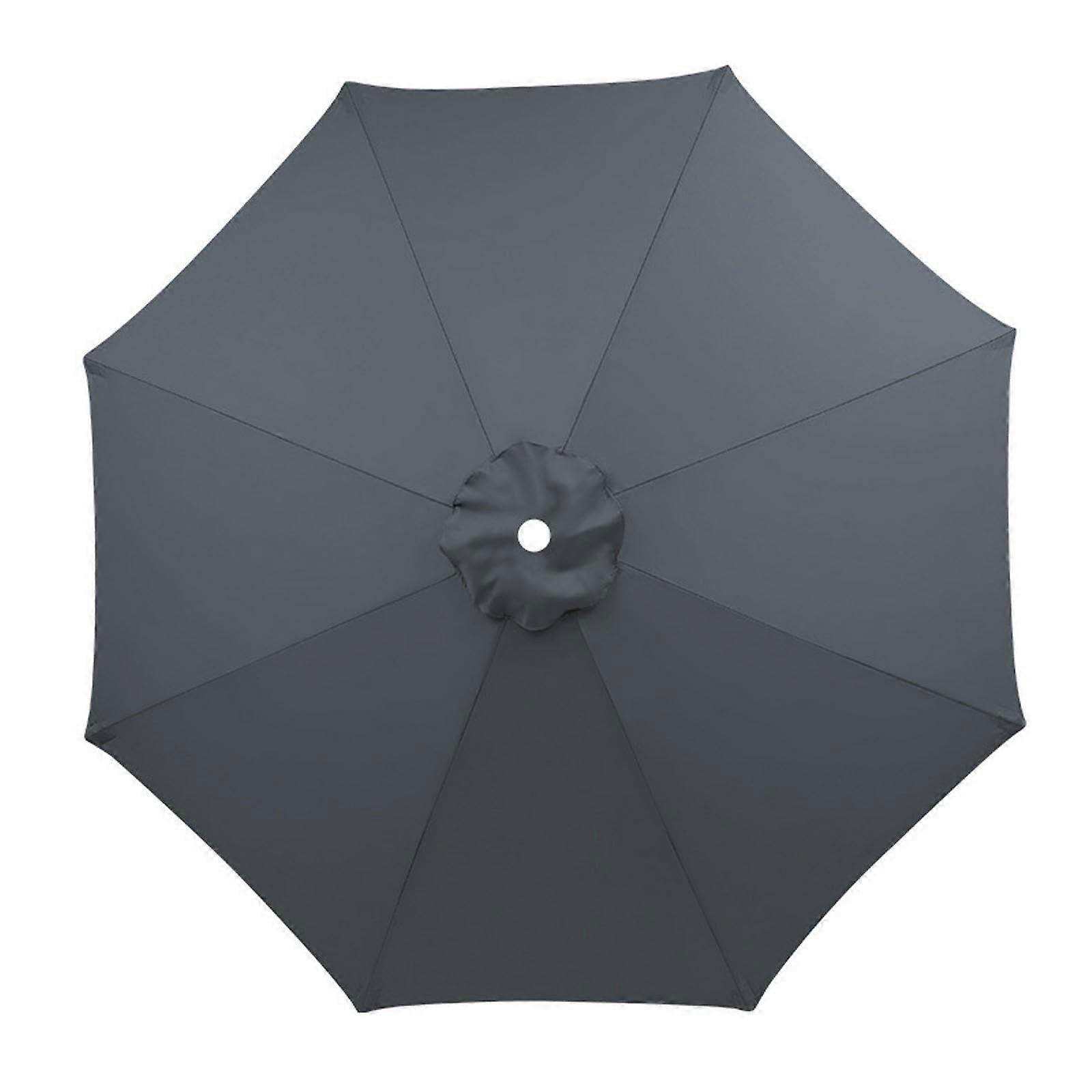 9.8ft Orange Patio Umbrella Replacement Canopy FadeResistant Polyester with Breathable Vent