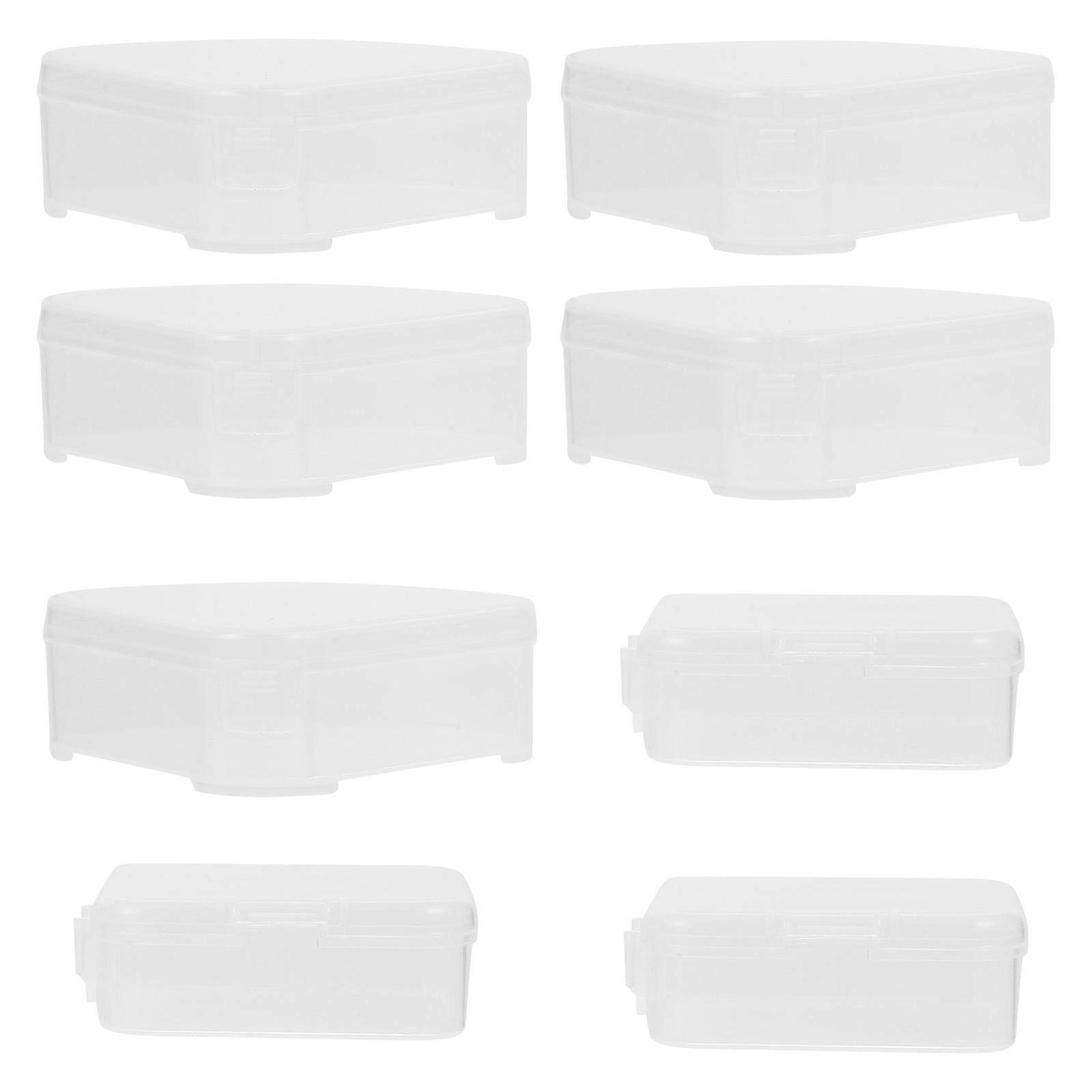 Cosmetic Sponge Box Powder Puff Case for Storage 8Pcs Plastic