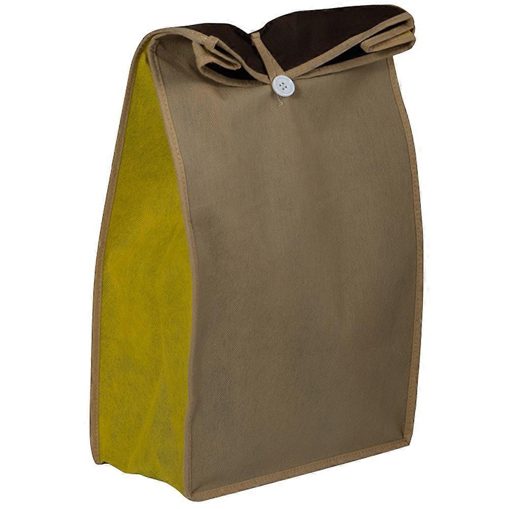 Linen Vegetable Storage Bag for Kitchen Reuse Yellow Breathable Bag