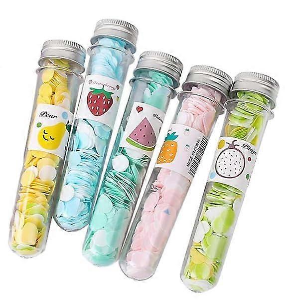 5 Box Multicolor Travel Paper Soap Sheets for Hand Washing, Instant Foaming, Quick Dissolve