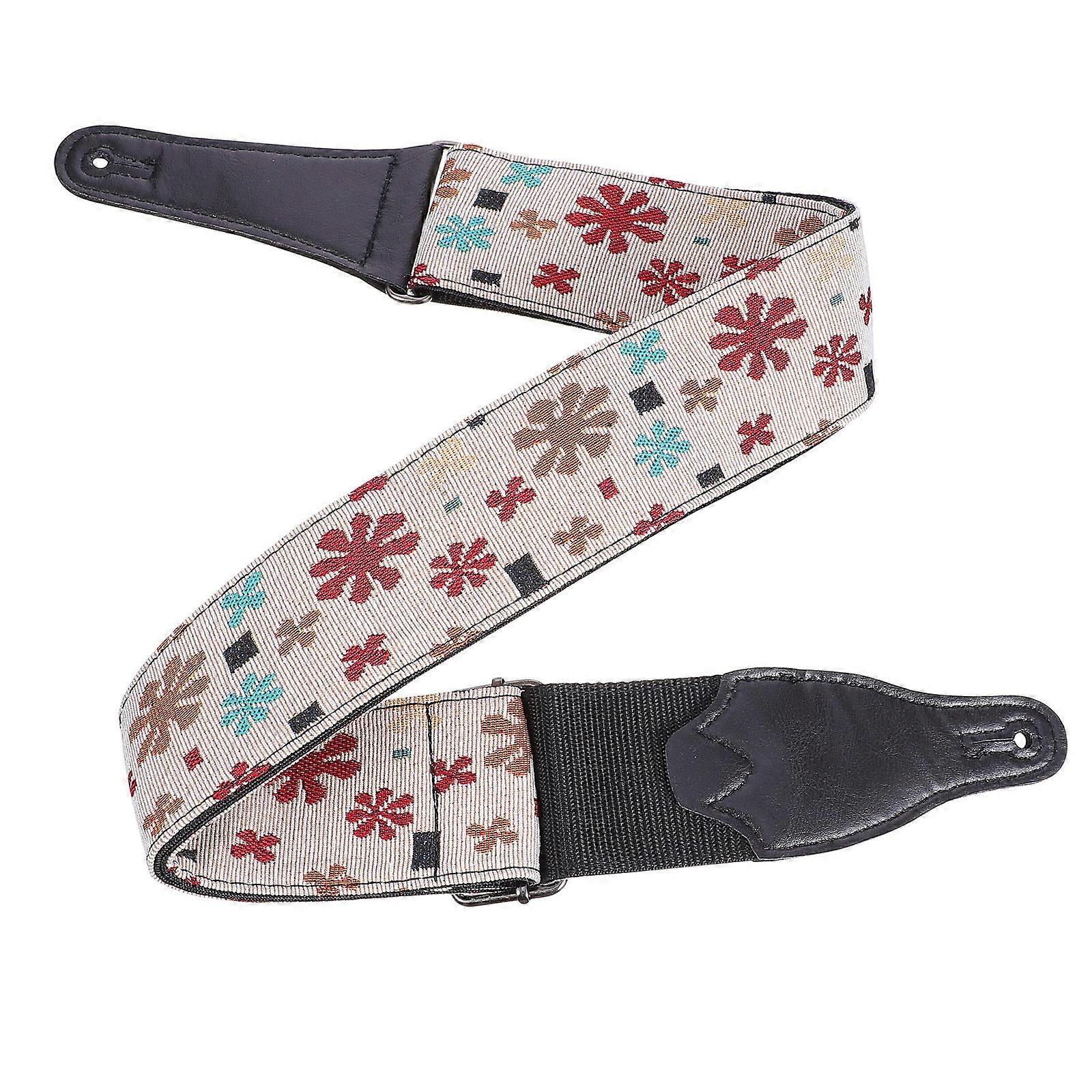 Shoulder Strap for Guitar Adjustable Replacement Strap Multi 90x6.5x0.3cm Skin Friendly 1Pack