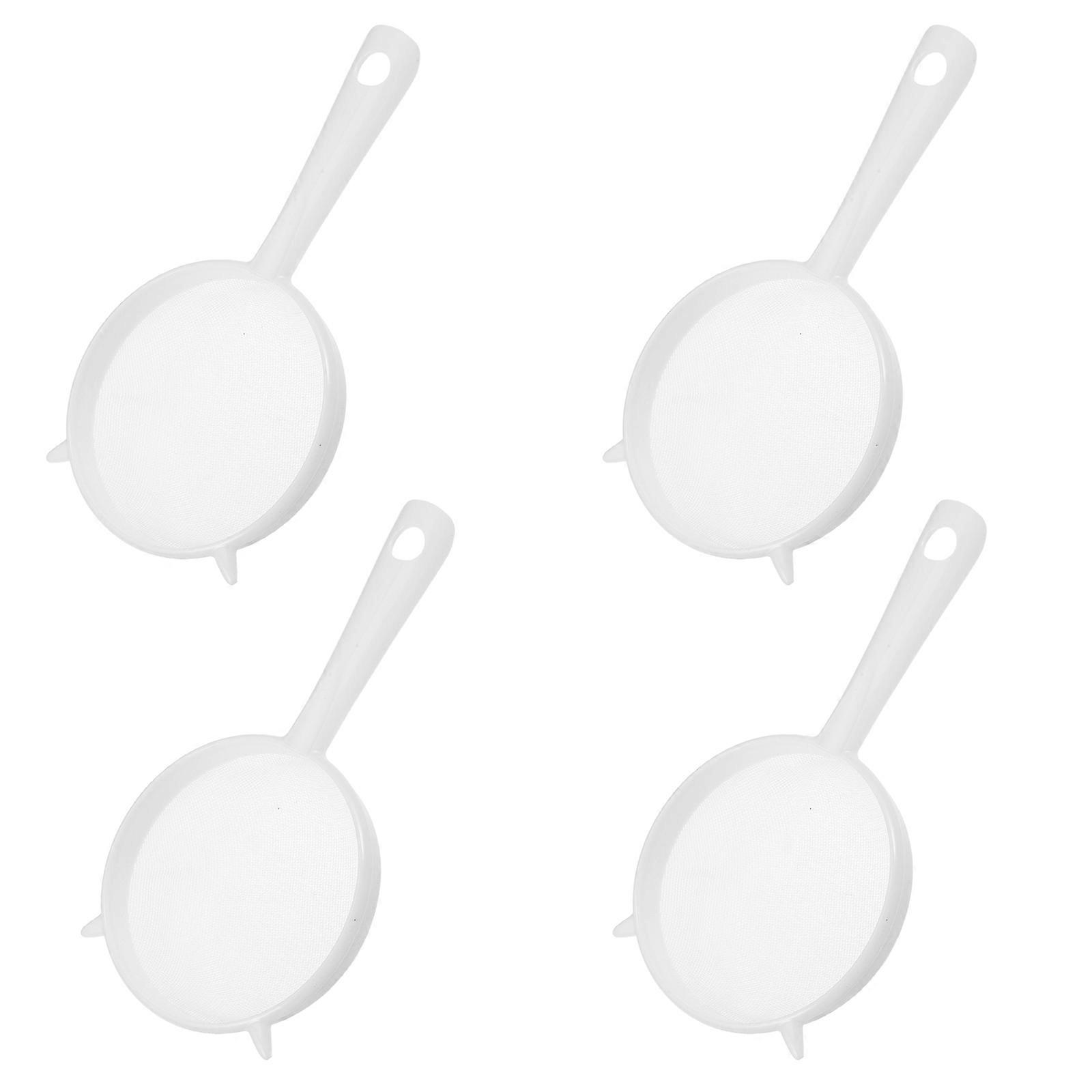 Plastic Juice Filter Fine Mesh Strainer for Kitchen Food Filtering 4Pcs