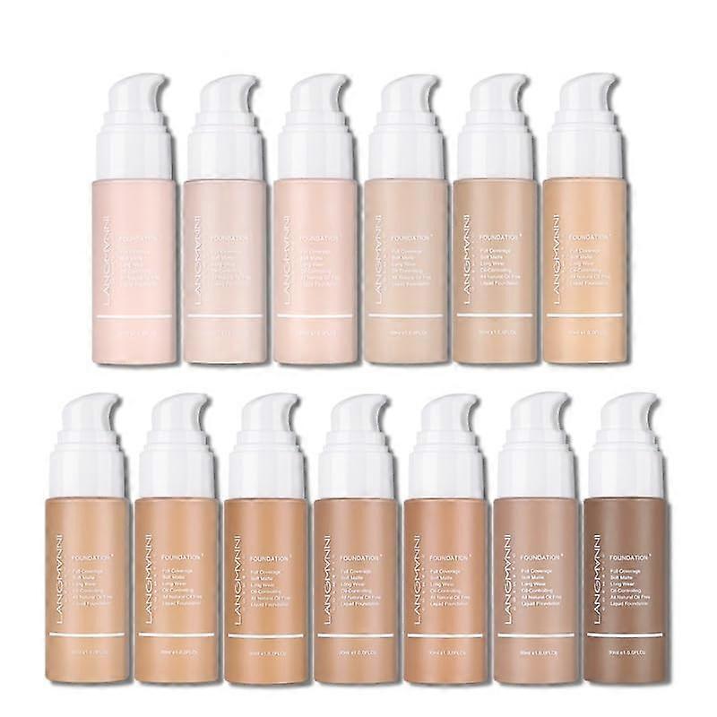 Liquid Foundation Matte Full Coverage Oil Control Long Lasting Wear Shade #03 30ml