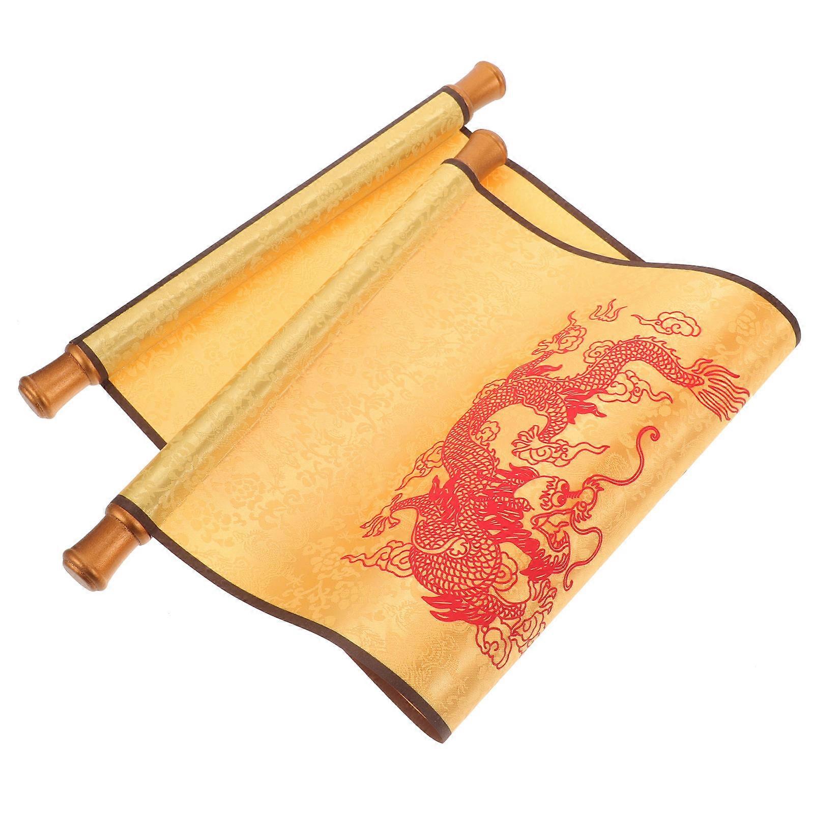 Traditional Chinese Emperor Scroll Prop for Costume Accessory One Set