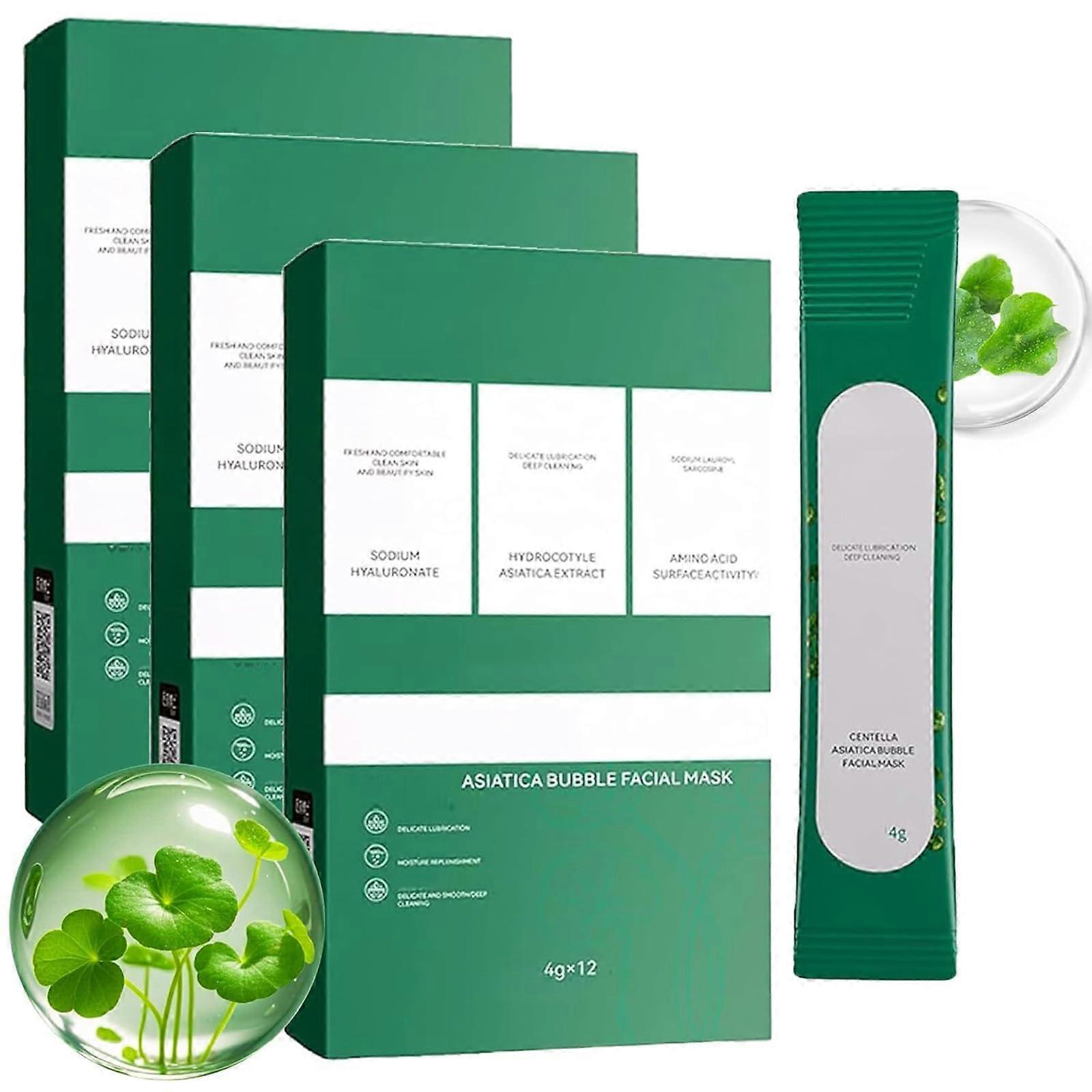 Avocado Bubble Mask 3PCS Natural Deep Cleansing Face Mask for Blackhead Removal and Hydration