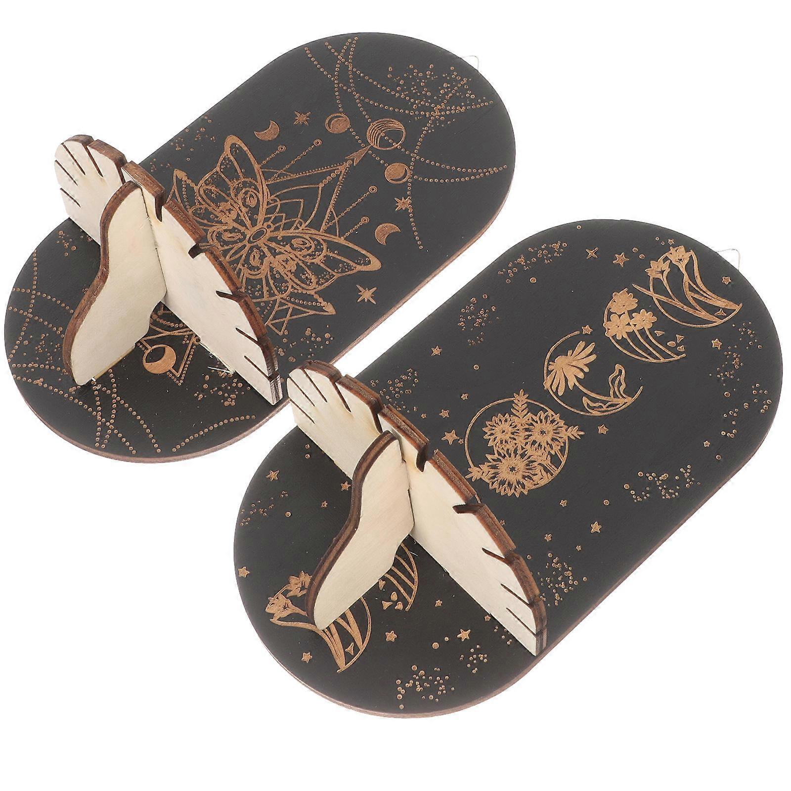 Wall Mounted Crystal Shelf Display Holder for 4Pcs Black Crystals