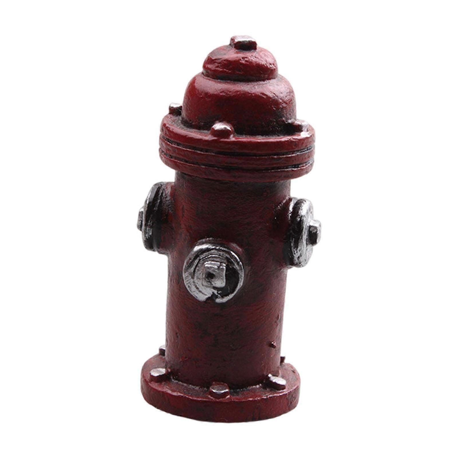 Mini Fire Hydrant Model Lightweight Multifunctional Miniature Figurine