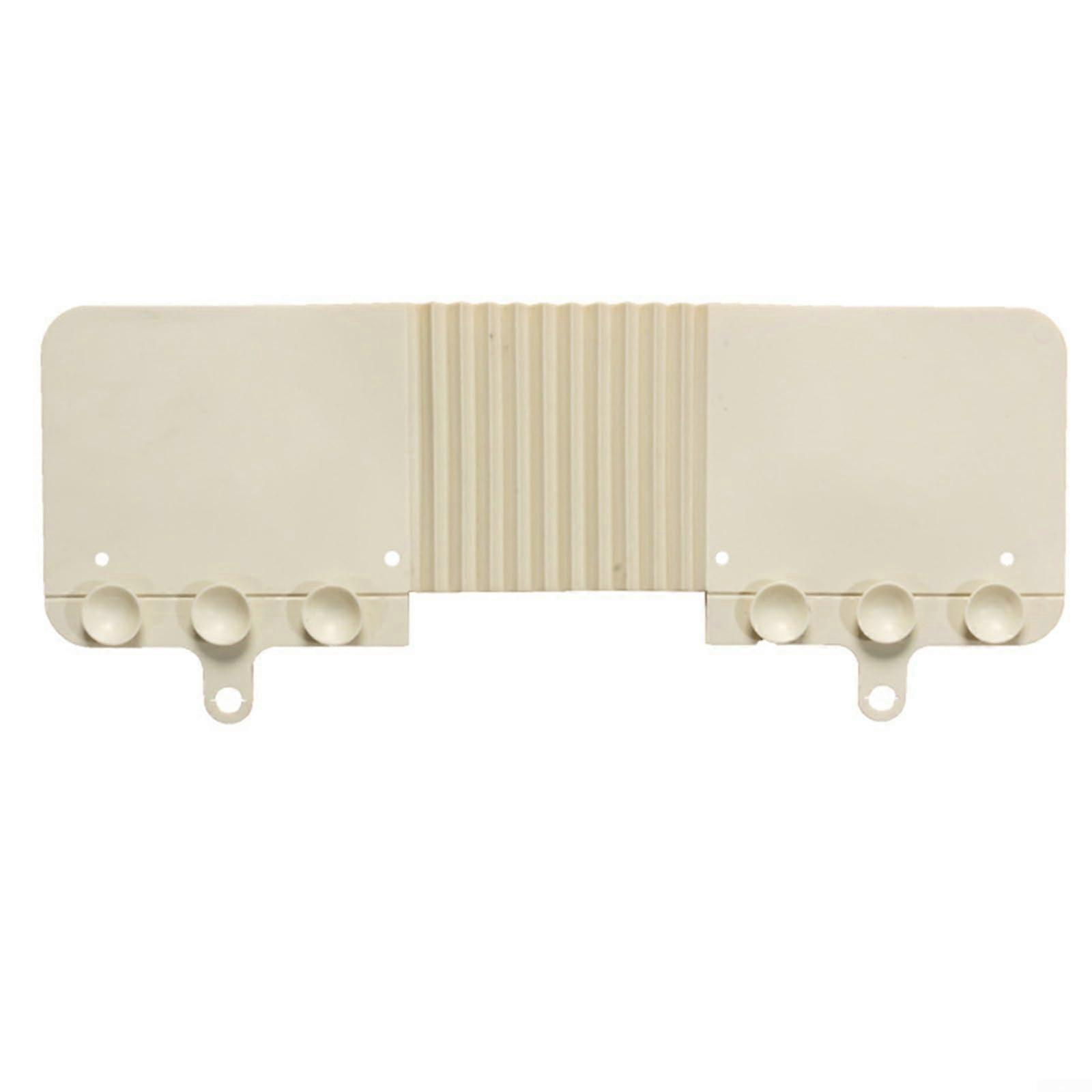 Silicone Sink Splash Guard with Strong Suction Cups, Foldable Kitchen Water Protector, White