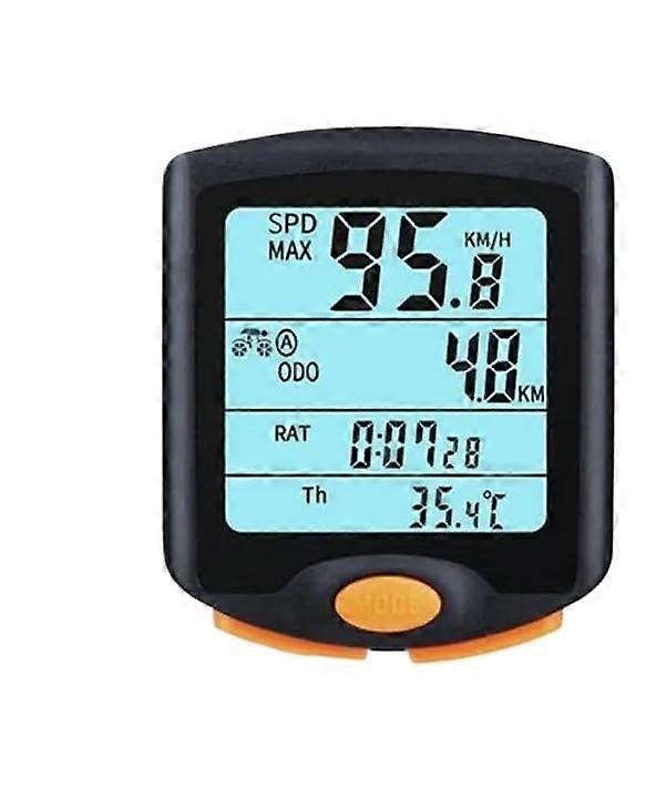 Waterproof Wired Bike Speedometer with Backlit Display, Durable Bicycle Computer for Easy Installation