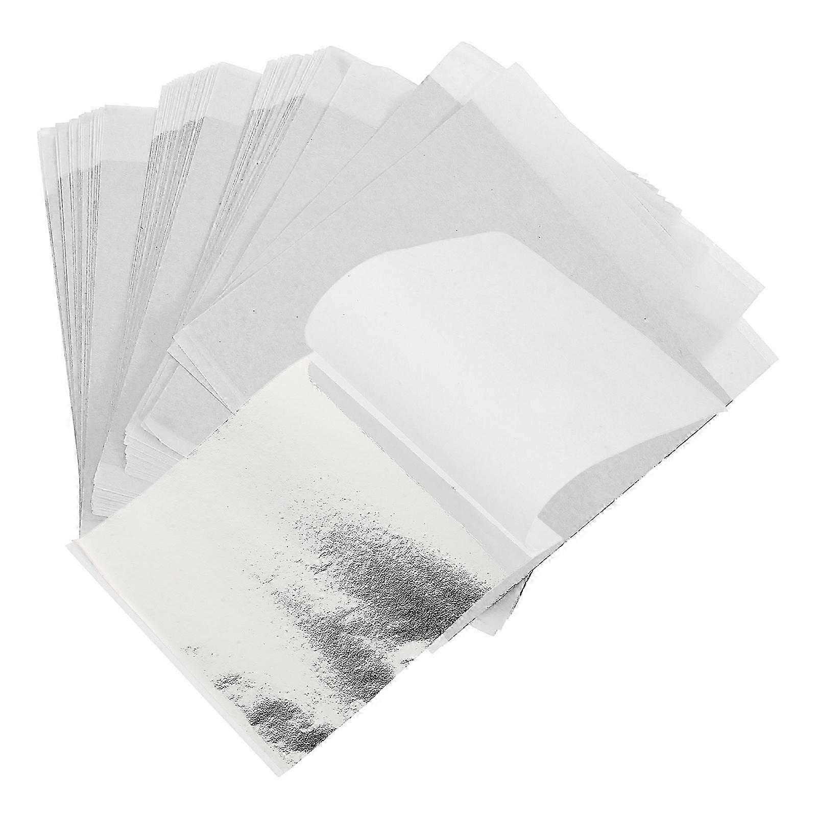 Silver Foil Sheets for Jewelry Making, DIY Supplies, 100 Sheets