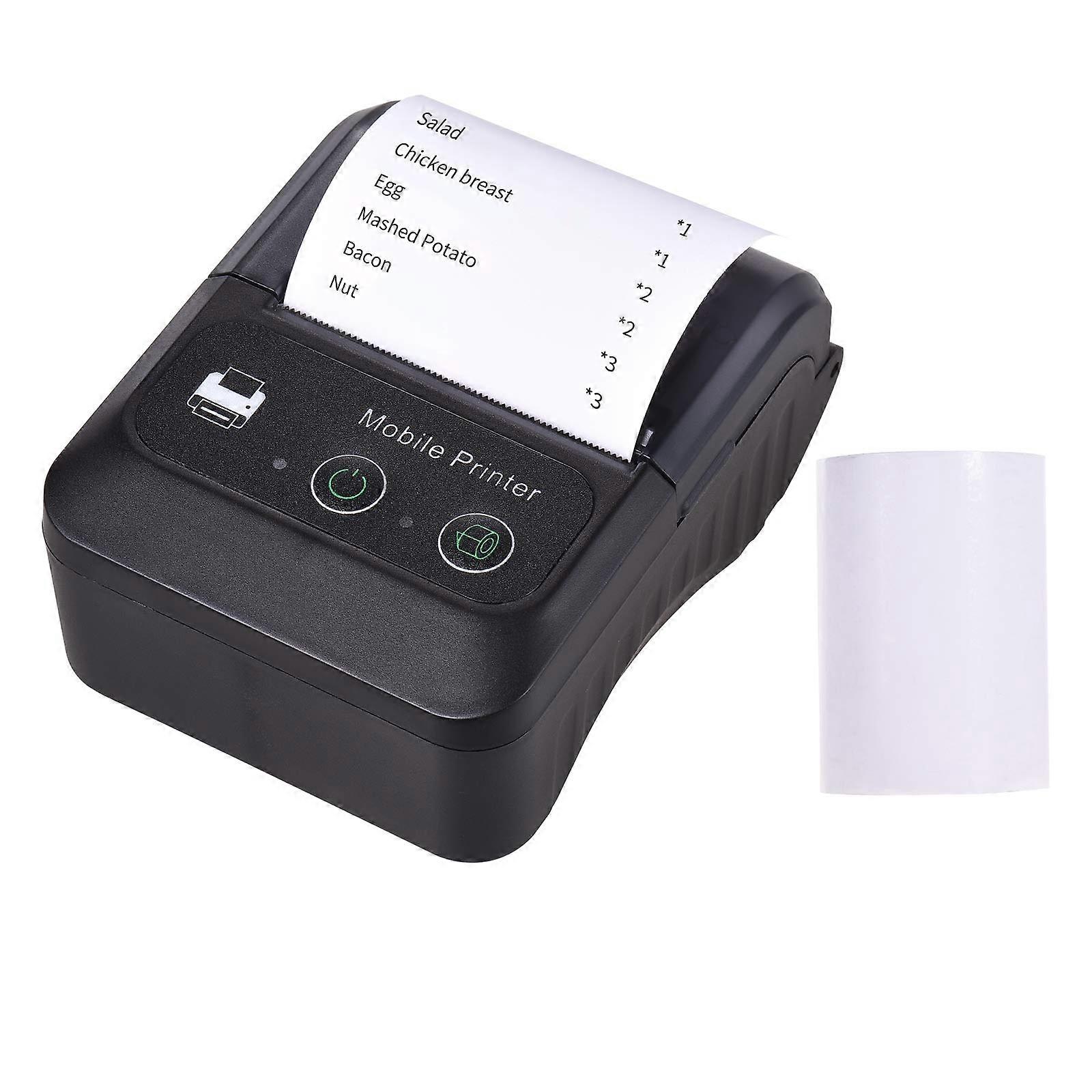 Bluetooth Thermal Receipt Printer 58mm Wireless POS Mini with USB Speed Ink Printing