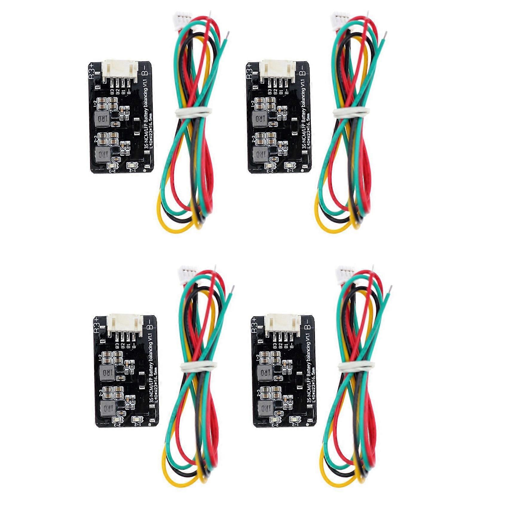 4PCS 1.2A 3S Active Equalizer Balancer Equalizer Module Li-Ion Lifepo4 Lithium Battery Active Balancer BMS