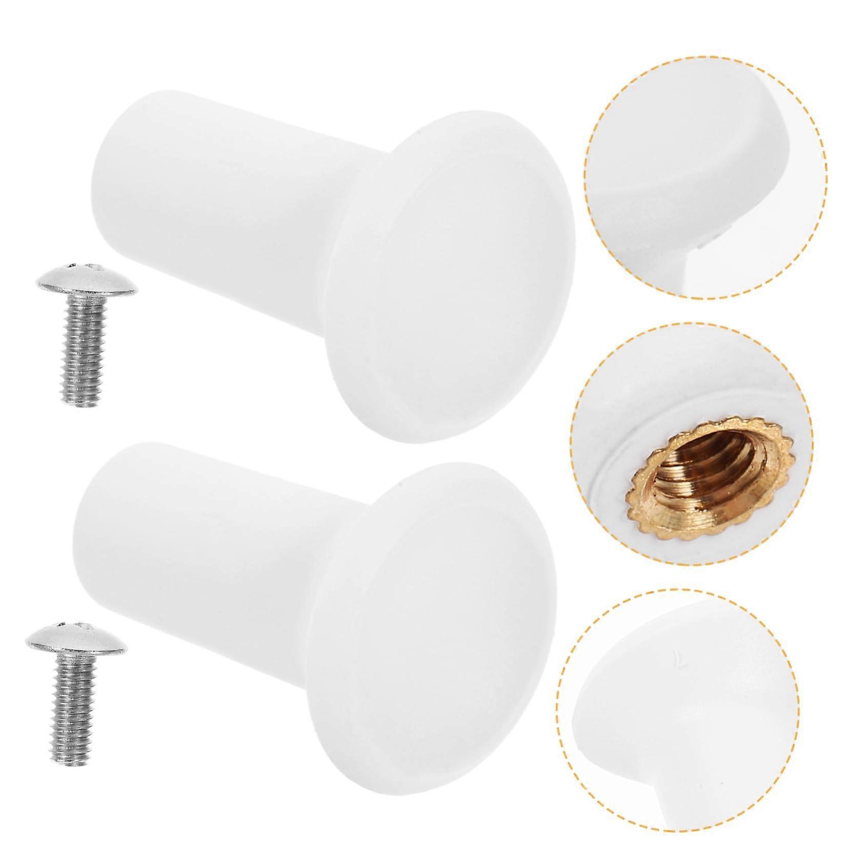 Pegboard Hooks 2pcs White Plastic Compact SpaceSaving for Garage Kitchen Bathroom Organization